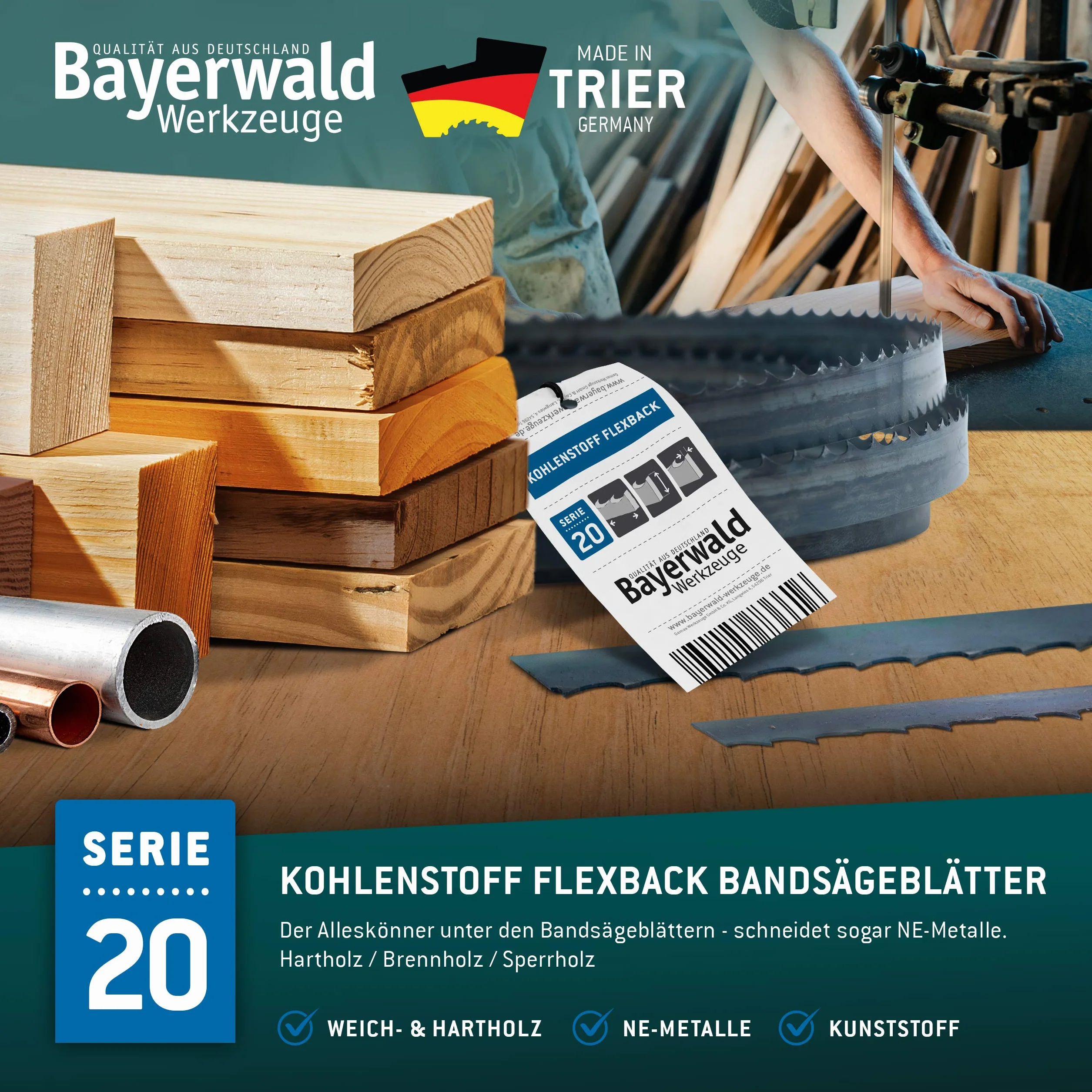 Bayerwald brzeszczot do piły taśmowej 1826 x 10 x 0,36 x 4