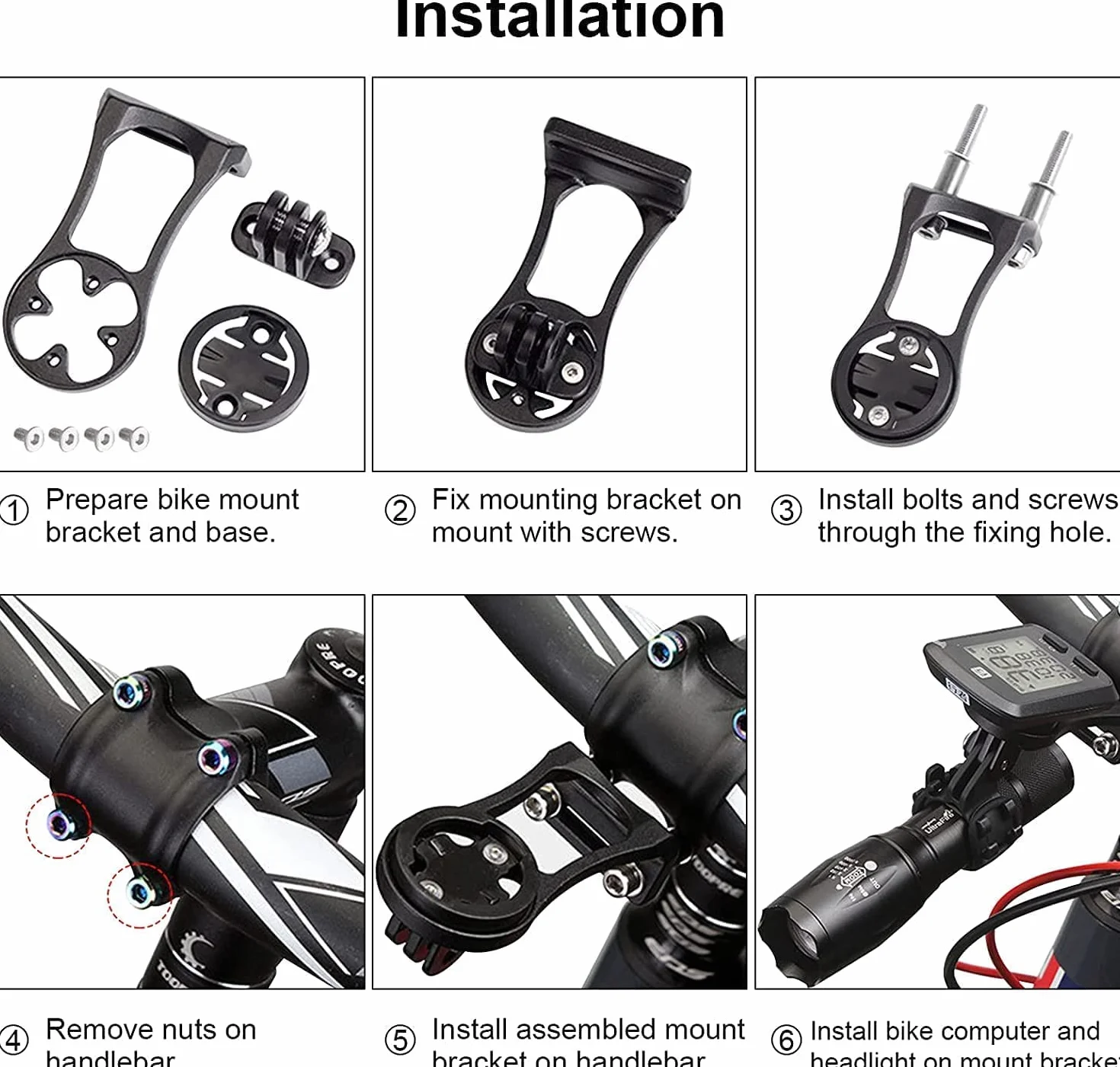 Garmin Edge Extended Out-Front uchwyt, regulowany uchwyt rowerowy, GPS uchwyt na komputer rowerowy dla Garmin, uchwyt na mostek kierownicy dla Garmin Edge Gopro 200, 500, 510, 520, 800, 810, 820, 1000