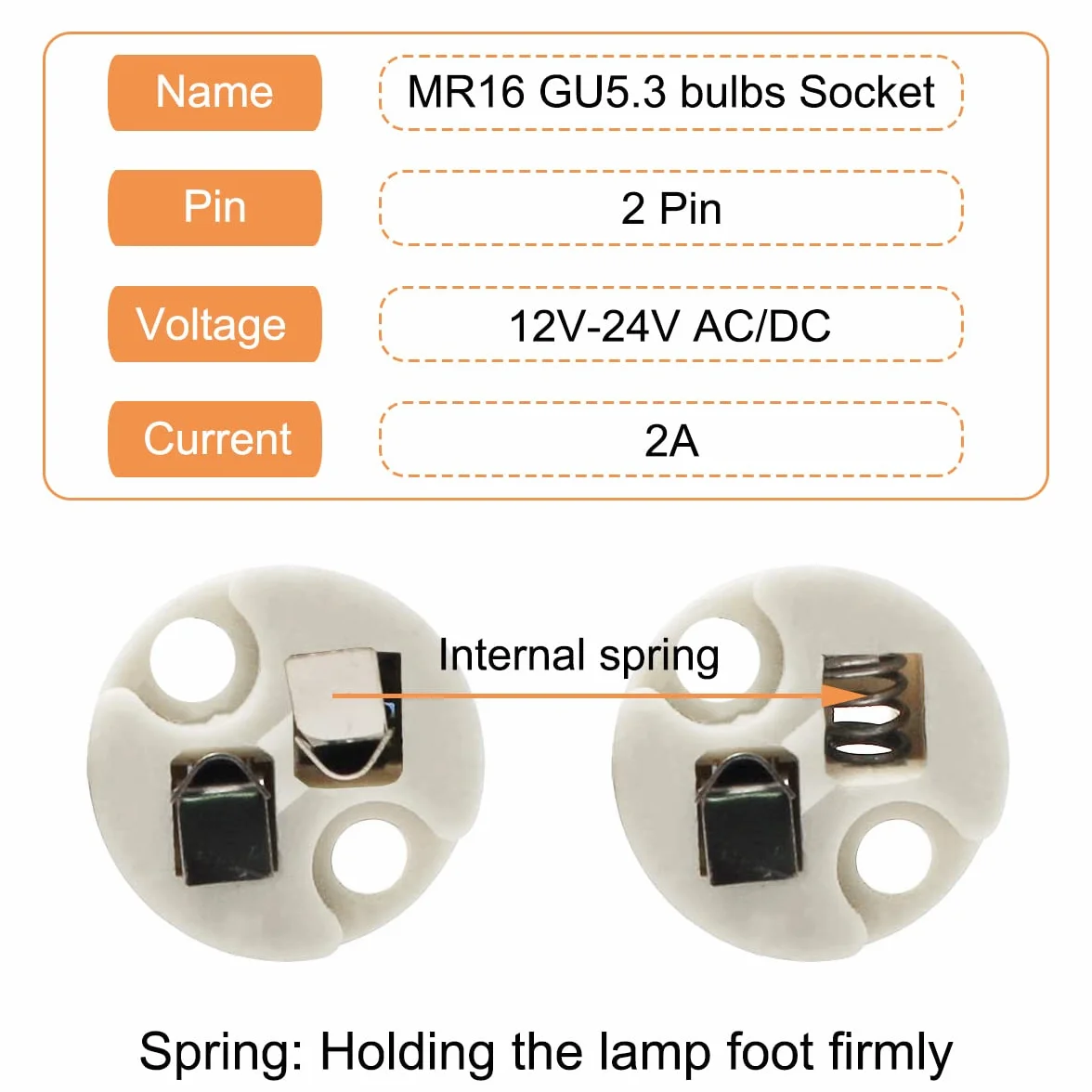 Gniazdo LED MR16 GU5.3, 10 sztuk Adapter ceramiczny MR11 G4 Konwerter