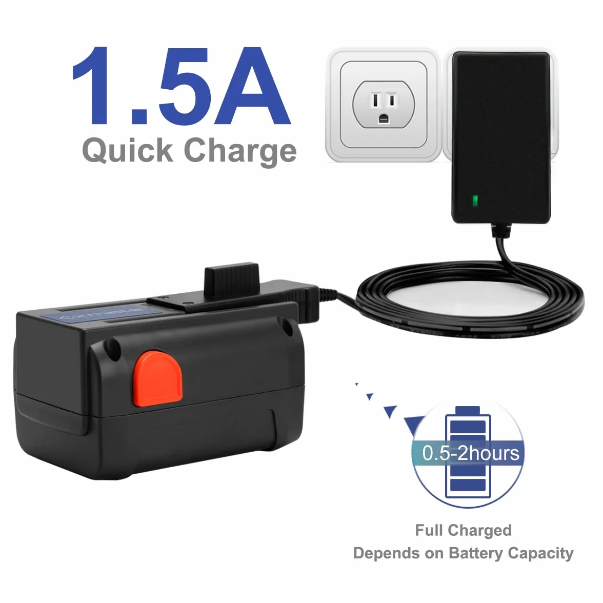 Exmate Ładowarka 18 V do Gardena 8878-20 akumulatory litowe