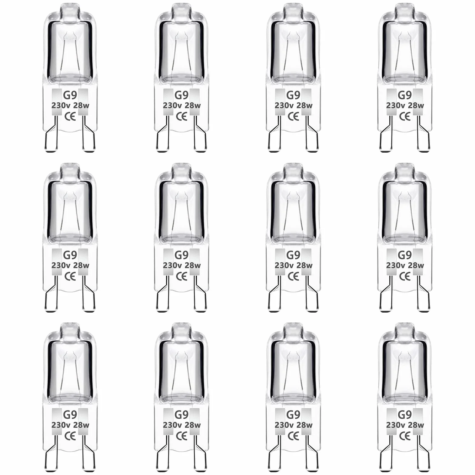 Żarówki halogenowe G9 28W 230V ściemniane 2700K 320lm ciepła biel