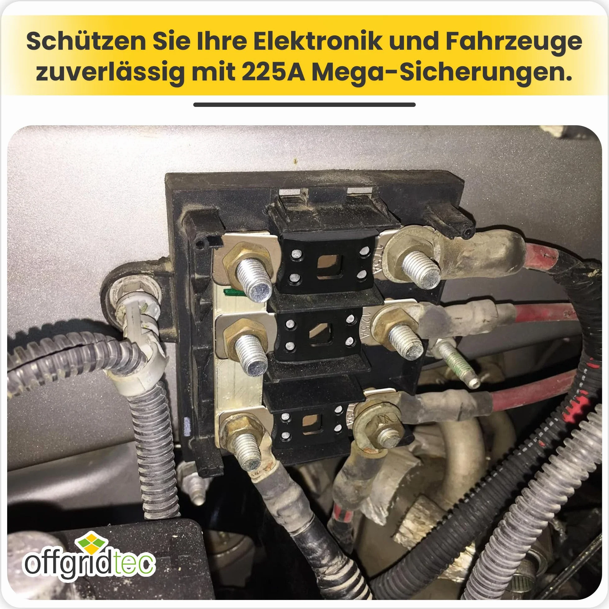 Offgridtec® zestaw 5 bezpieczników 125 A 32 V MEGA-Fuse