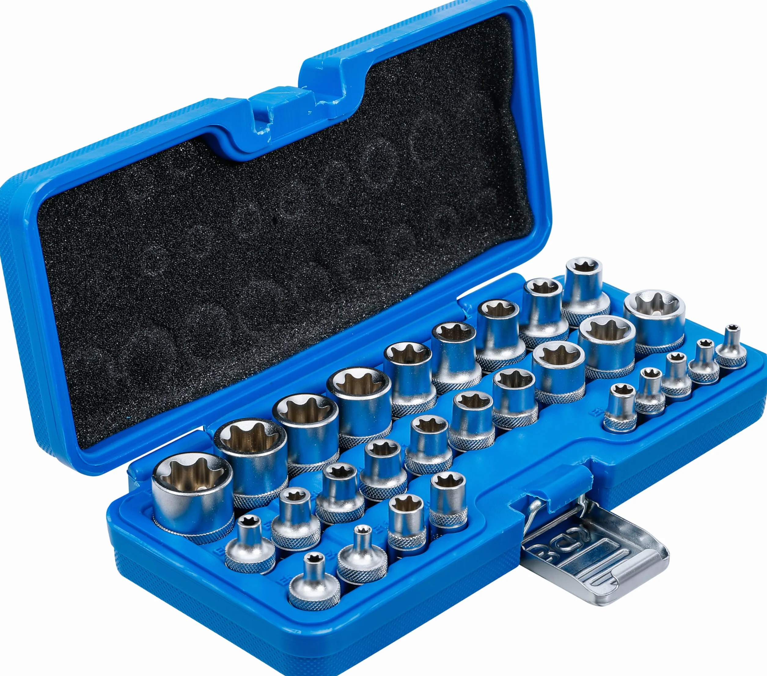 BGS 70099 Zestaw nasadek profil E 6,3 mm (1/4") 12,5 mm (1/2") E4-E24 28 szt.