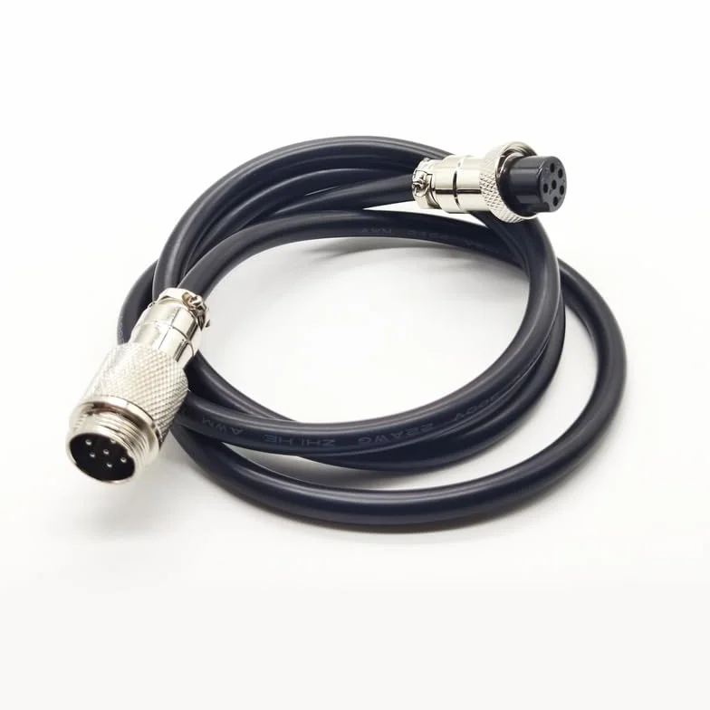 GX16 6-biegunowy kabel lotniczy męski żeński 22AWG 2m