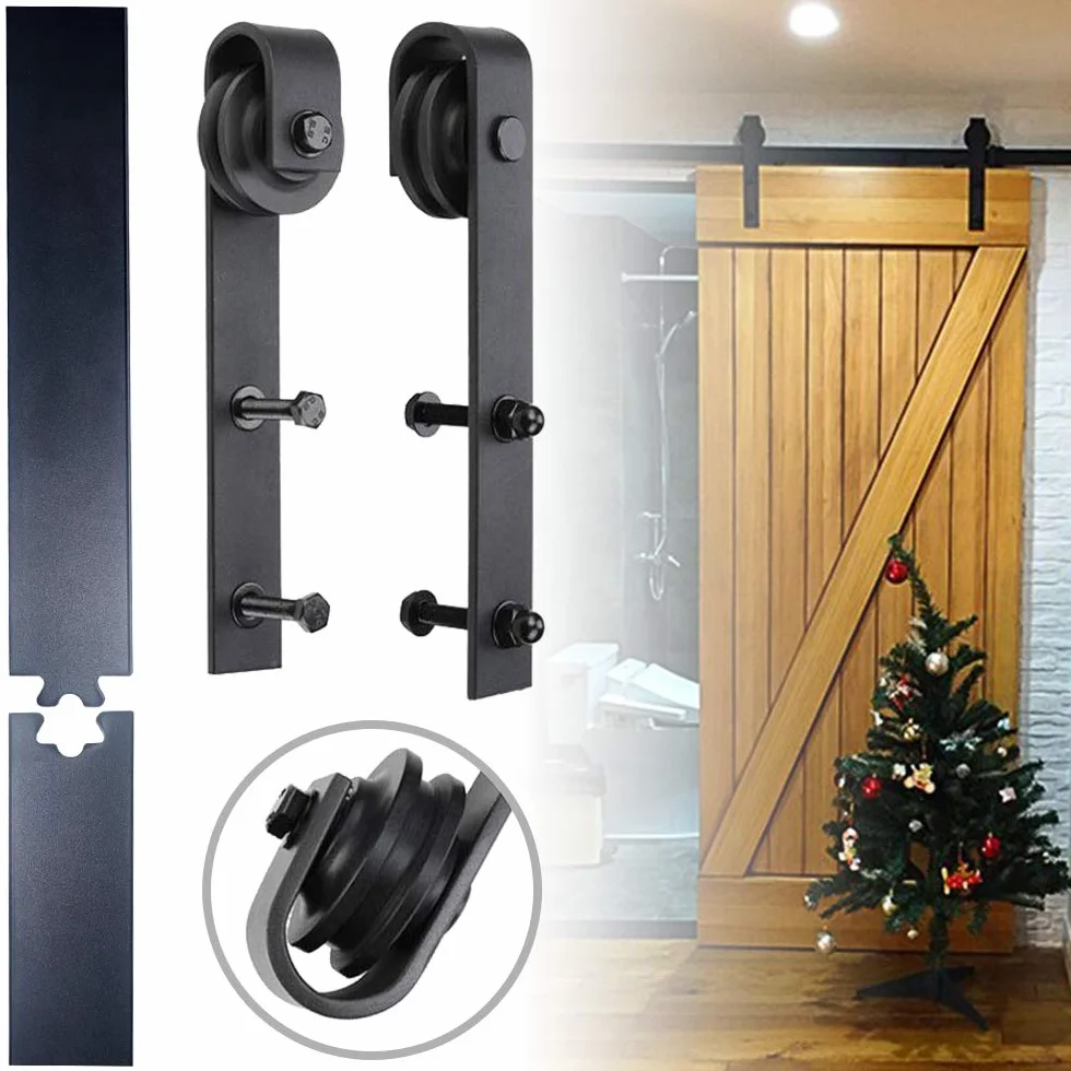 Aufun System drzwi przesuwnych ze stali węglowej 35-45 mm 130 kg 366 cm