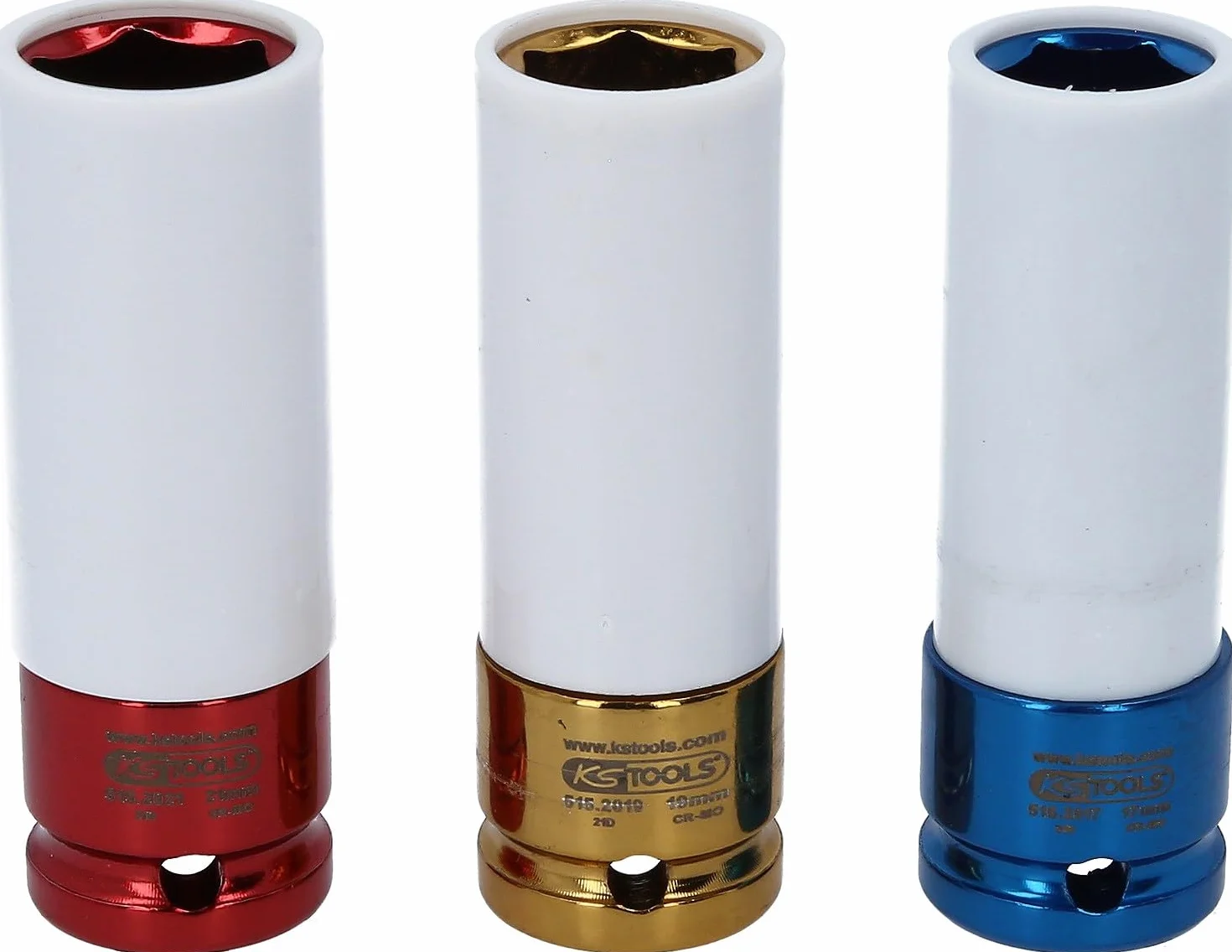 KS Tools 515.1005 1/2" Zestaw gniazd silowych do alu-felg 3-szt, 17-21mm