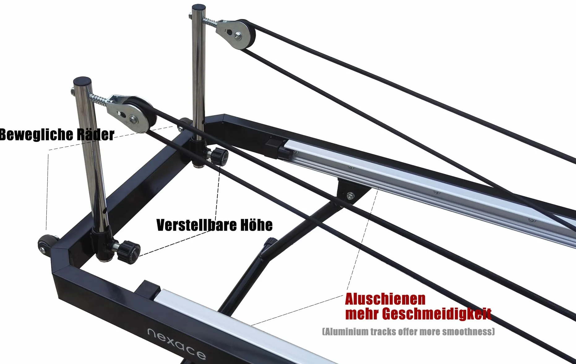 Reformer do pilatesu do domu, z metalową sprężyną, urządzenie do pilatesu, składany, duży rozmiar