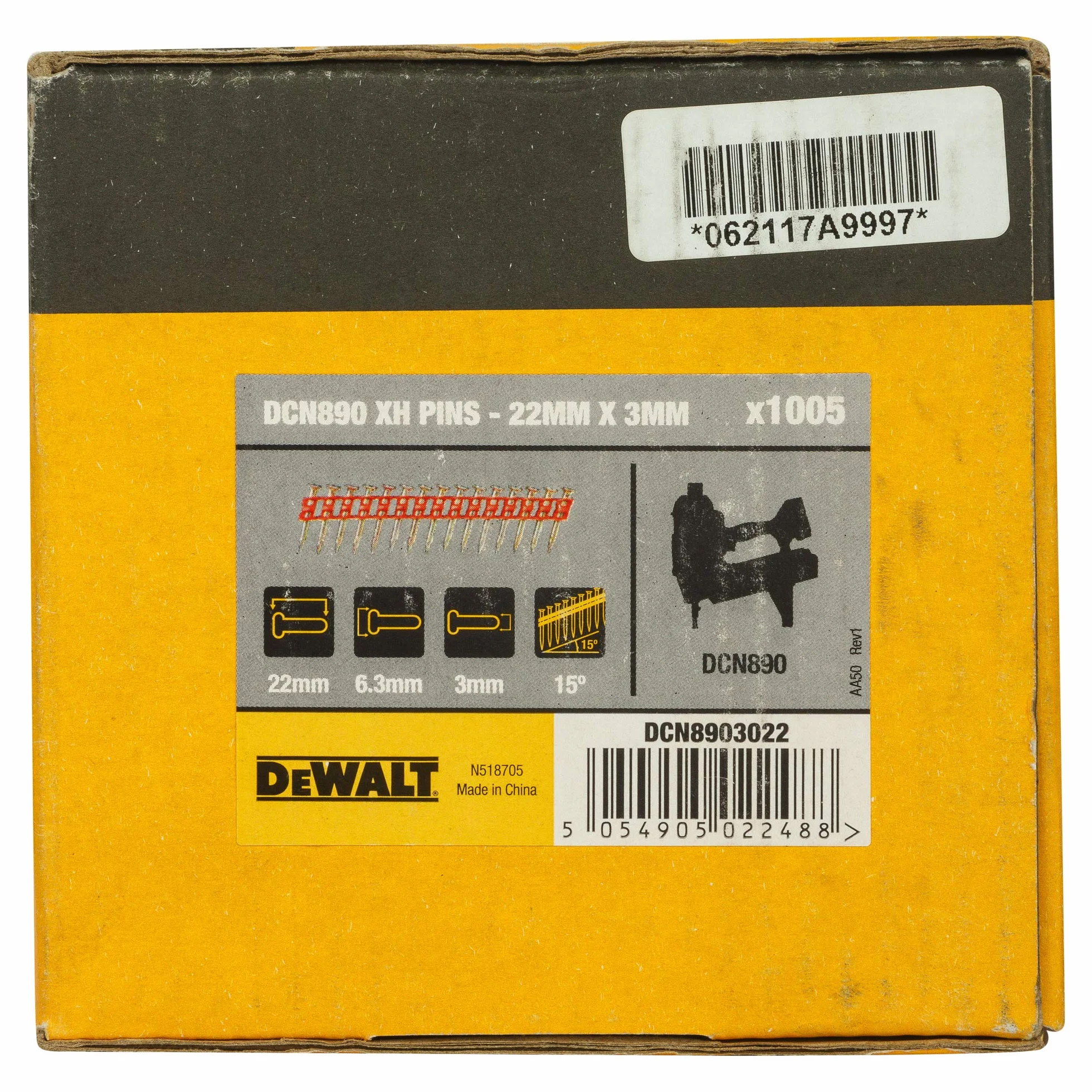 DEWALT Clavos do DCN890 Liga Metal 3.0mm x 22mm