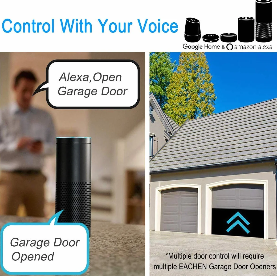 WiFi Smart Home otwieracz do drzwi garażowych pilot zdalnego sterowania kompatybilny z Alexa Google Home IFTTT