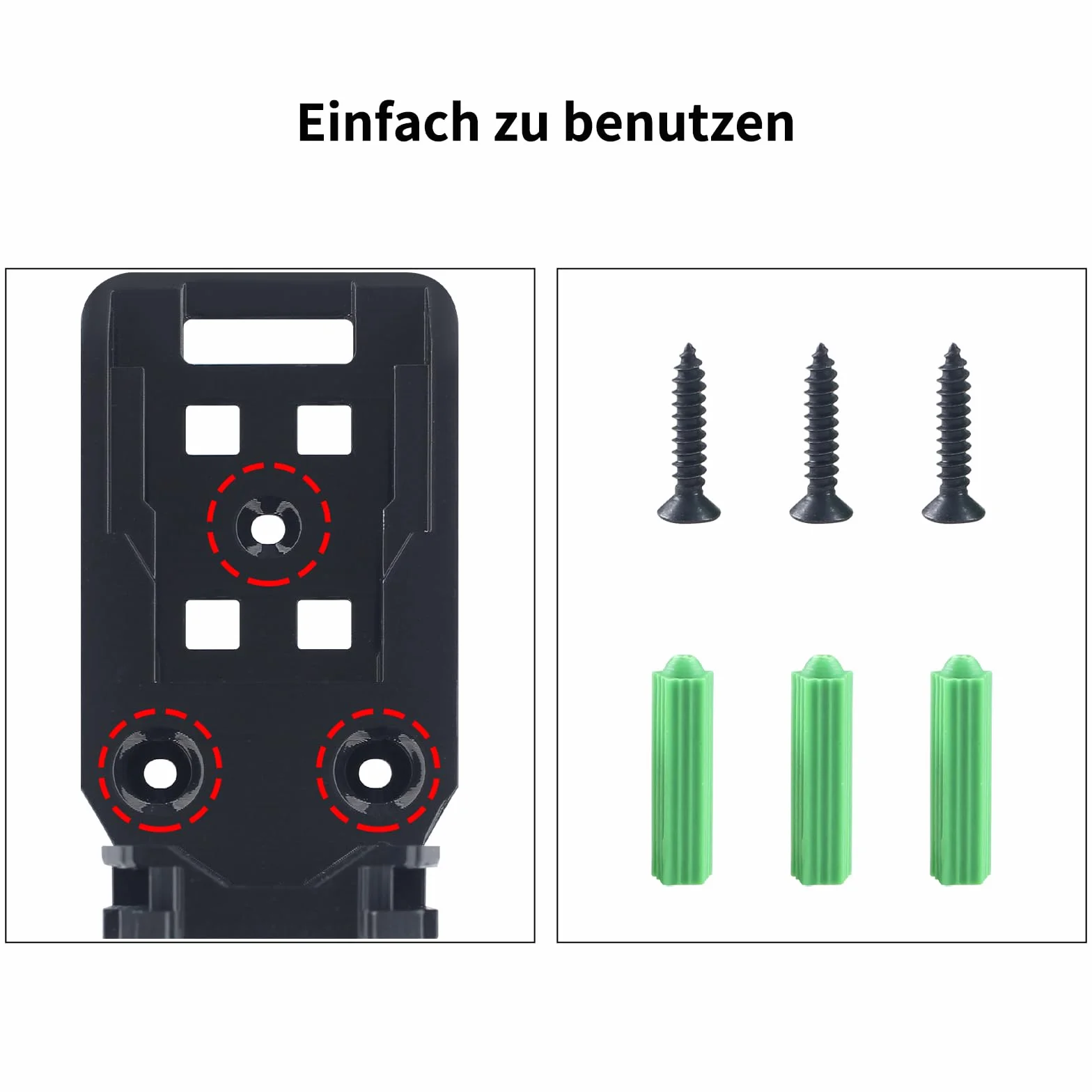 Uchwyt 2 w 1 do narzędzi i elektronarzędzi Dewalt 18 V/20 V – czarny