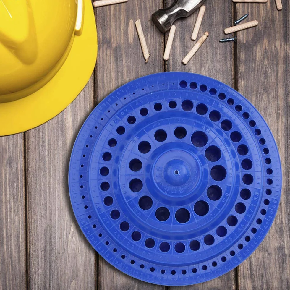 Organizer na Wiertła Pusty Futerał 1-13mm Okrągły Twarde Plastikowe Stojak 100 Otwór