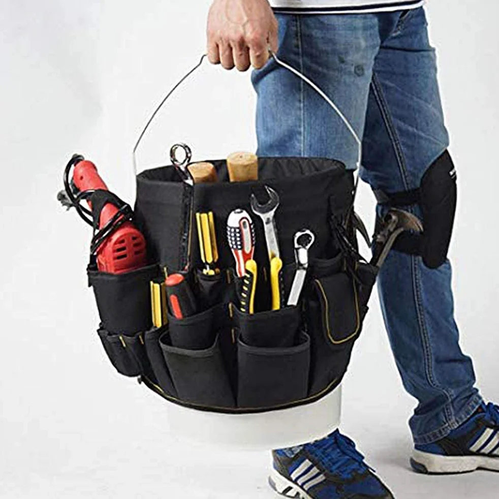 Tools organizer Bucket Tool z 56 kieszeniami do wiaderek