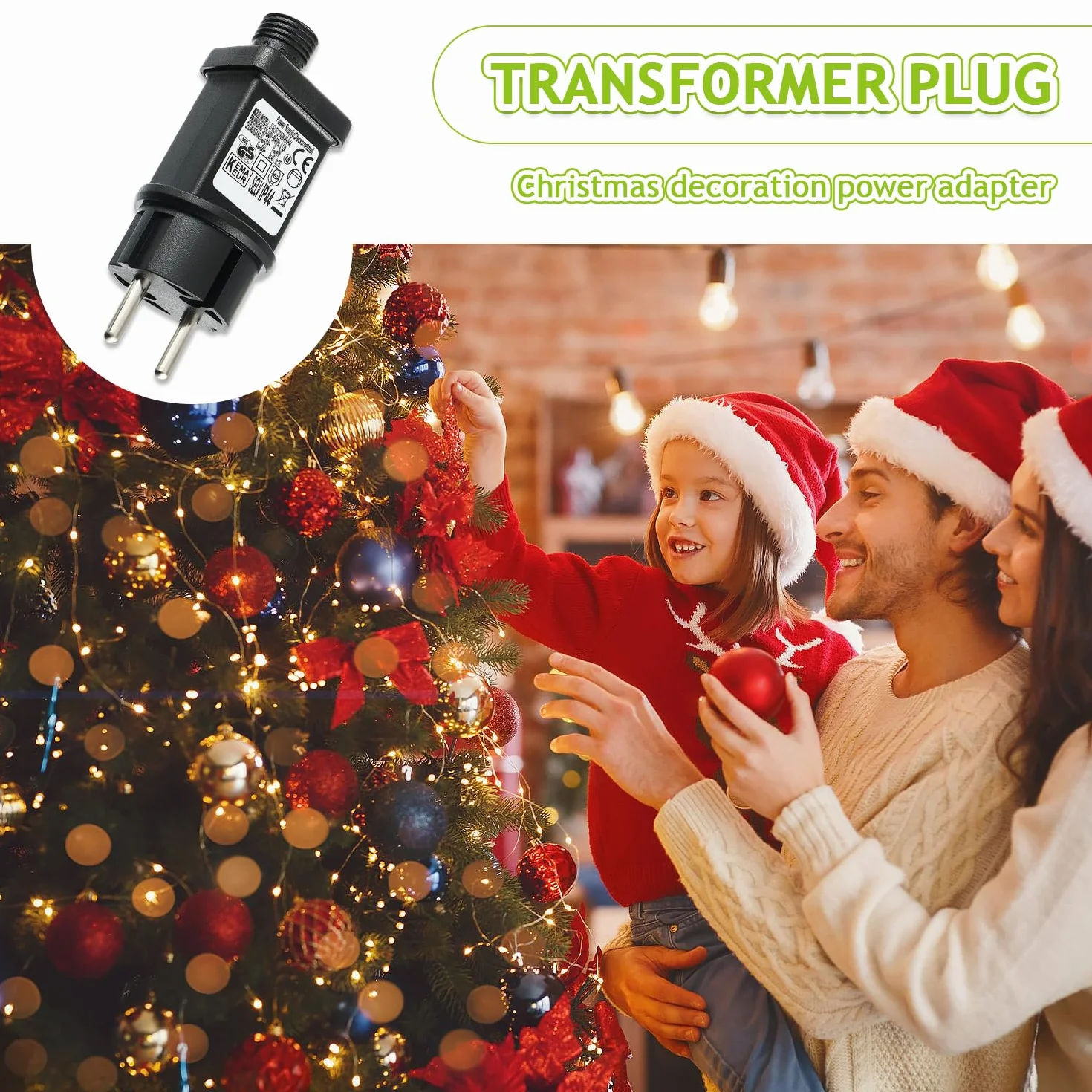 Zasilacz LED IP44 31V 6W wtyczka transformatorowa 8 trybów z pamięcią i timerem do oświetlenia bożonarodzeniowego