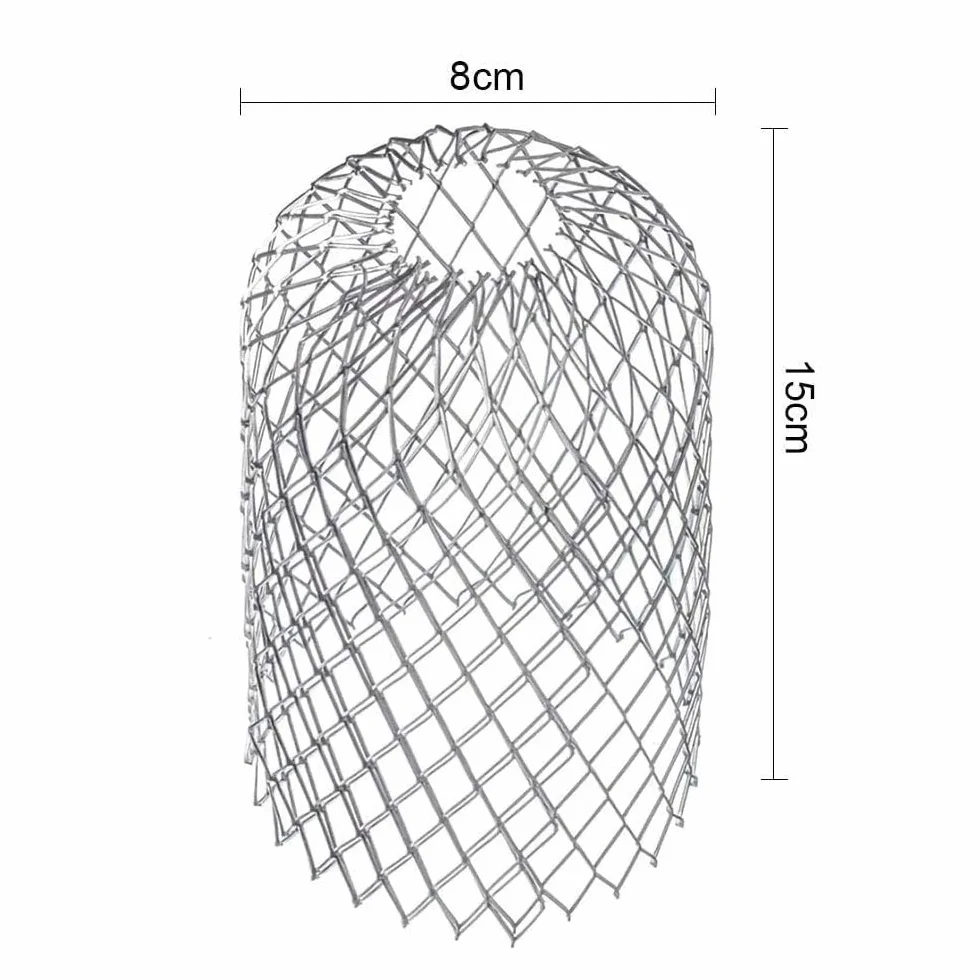 Ochrona rynny dachowej aluminiowa antykorozyjna do rur spustowych sitko regulowane 50-100 mm 15 szt.