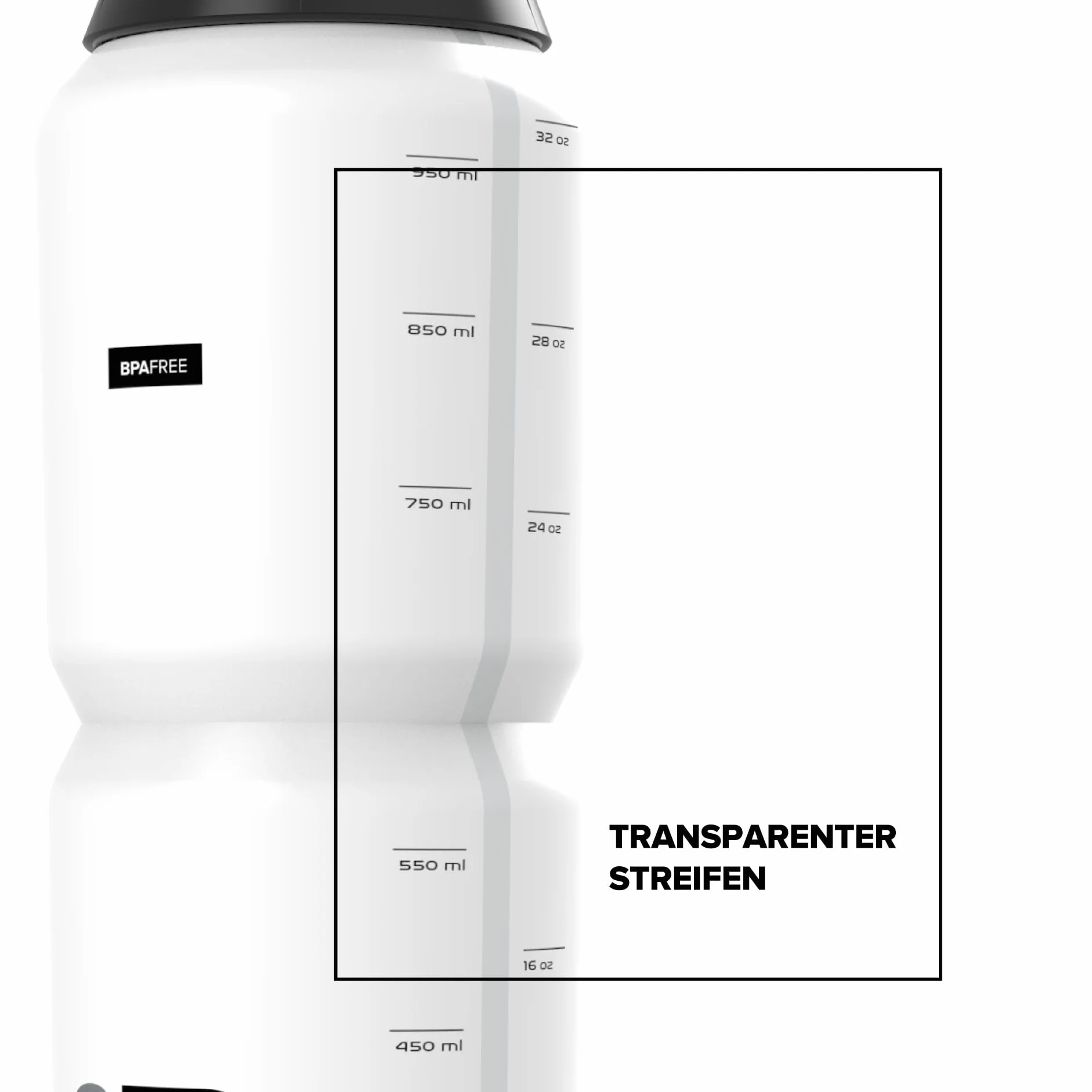 POLISPORT 8649100011 - R Collection R1000 Butelka rowerowa 1000ml Bidon dla rowerzystów Rower BPA Free kolorze limonkowym
