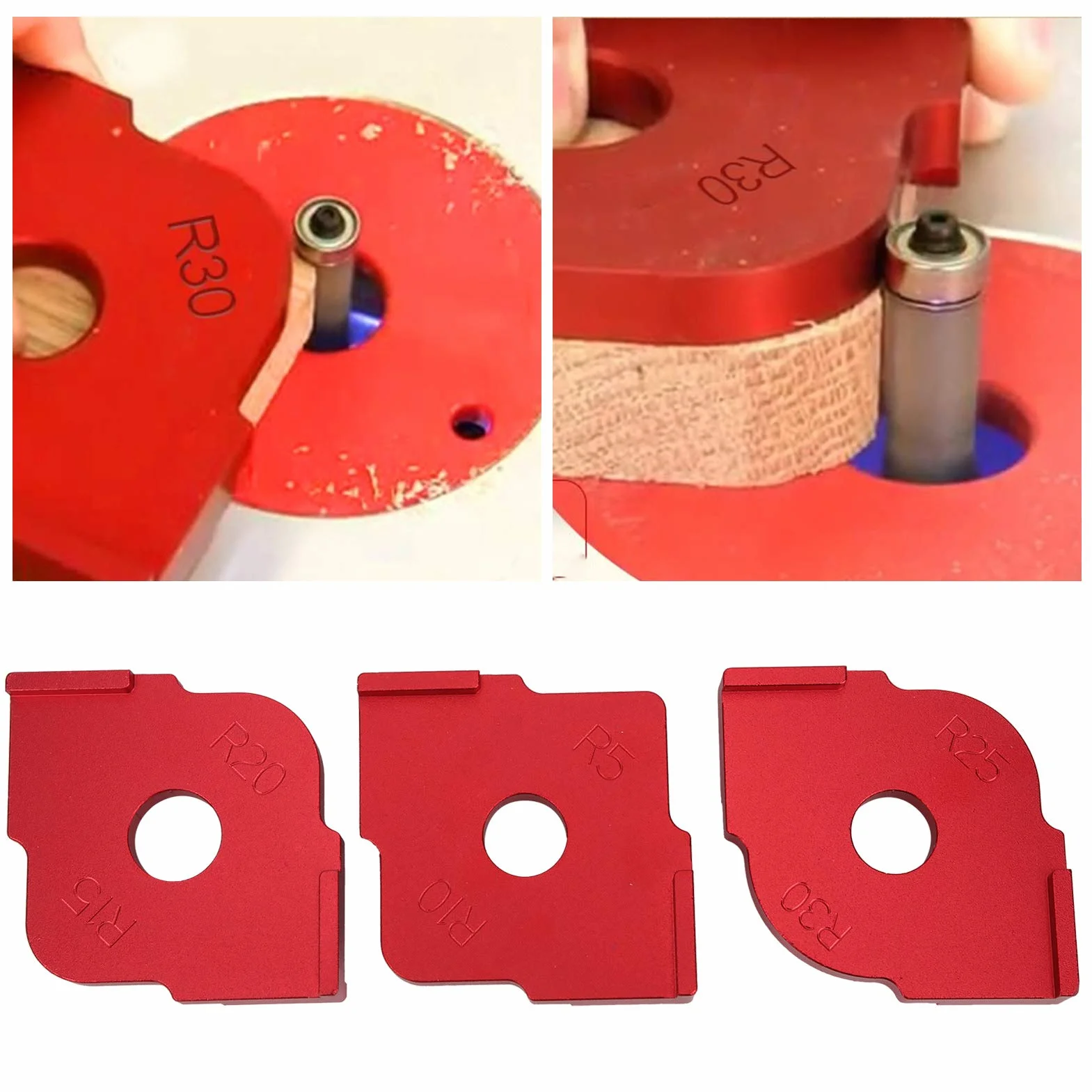 Szablony do frezowania promieniowego Quick-Jig R5 R10 R15 R20 R25 R30 ze stopu aluminium