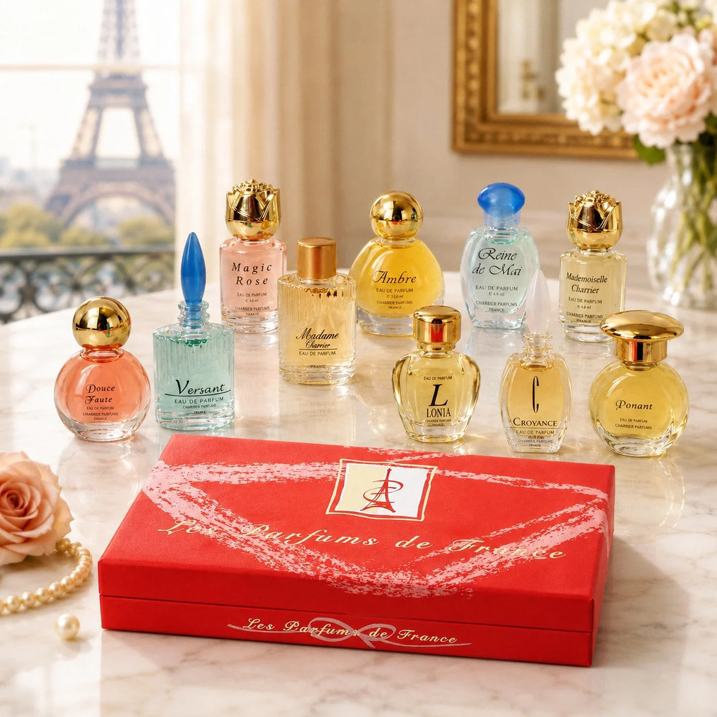 Top Ten Gift Set of 10 Eau de Parfums Miniatures Total 53,7 ml