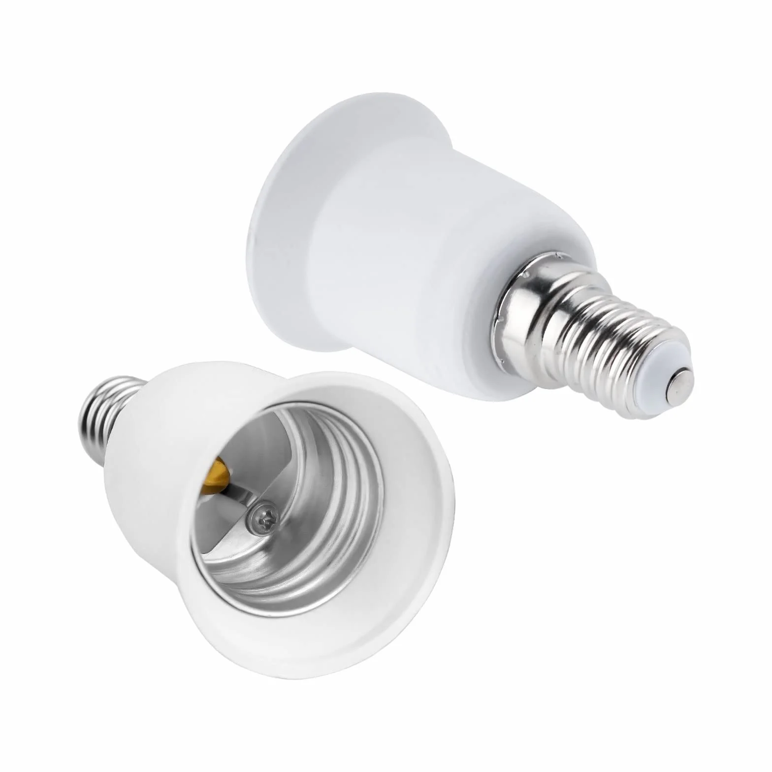Adapter E14 na E27, konwerter gwintu Edisona do lamp LED, żarówek, halogenów, CFL