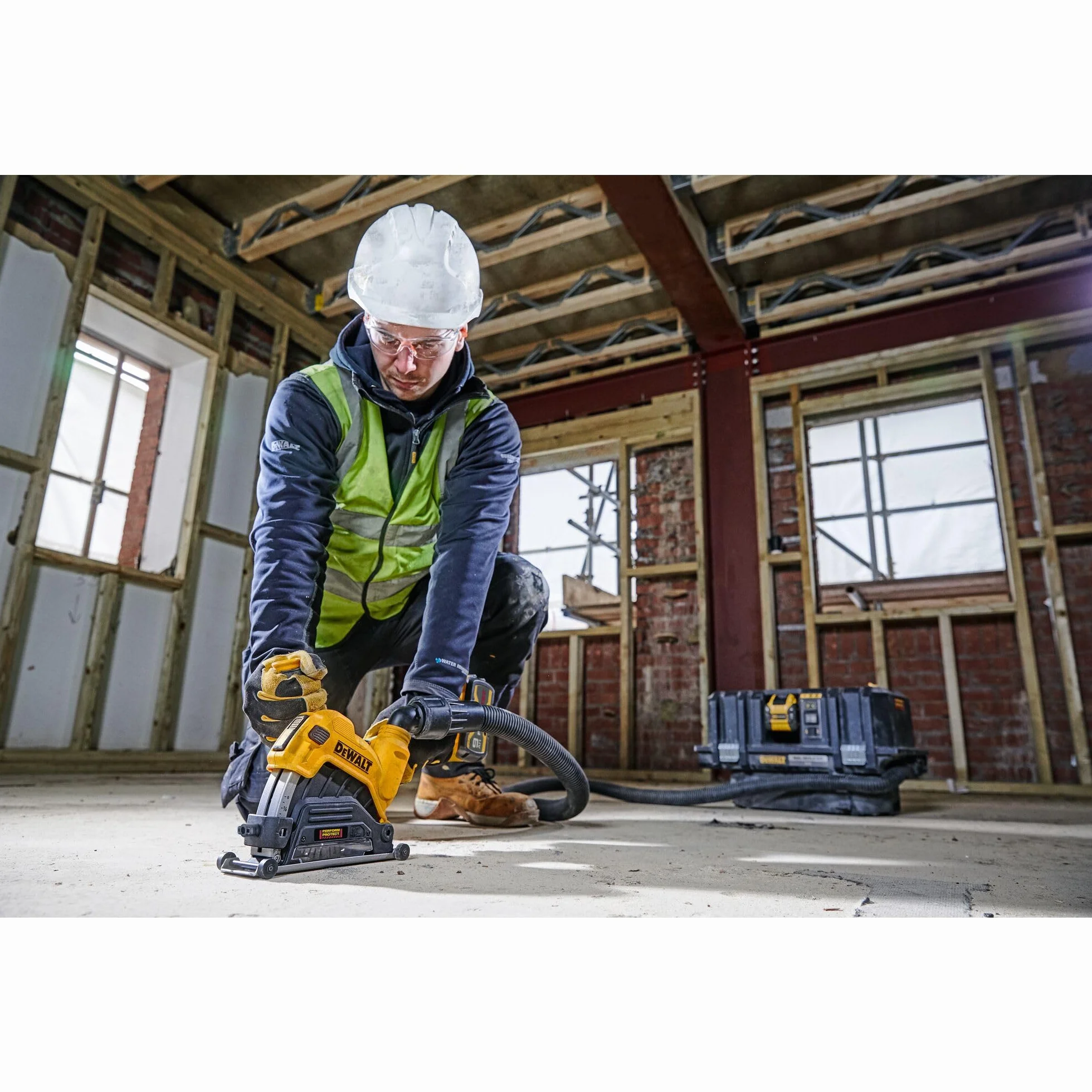 DEWALT Osłona ochronna 125 mm do odsysania pyłu betonowego DWE46225-XJ