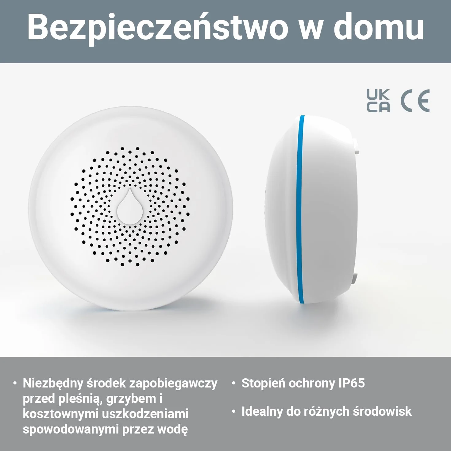 FireAngel FA7011 Czujnik Wycieku Wody - Czujnik Zalania Biały