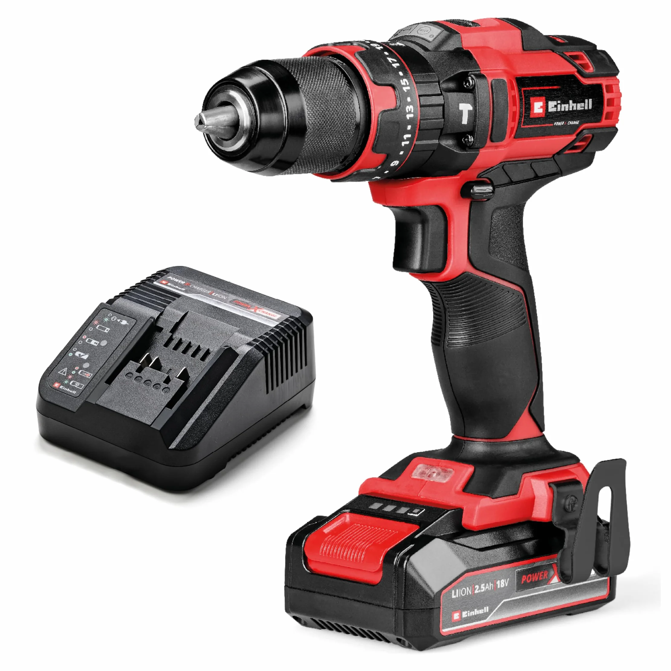 Einhell TE-CD 18/44 Li-i Akumulatorowa wiertarko-wkrętarka udarowa 18 V 44 Nm 2,5 Ah Power X-Change