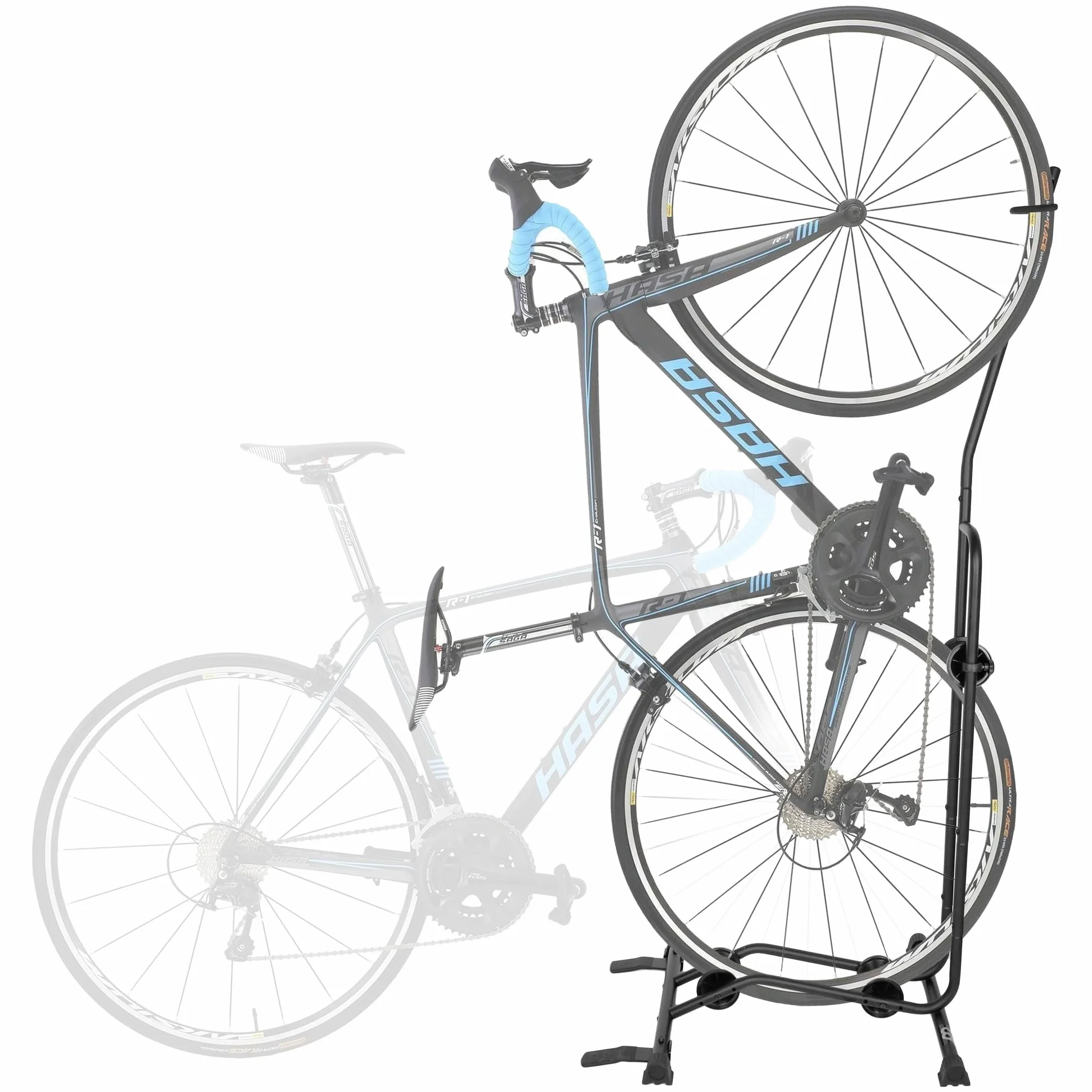 CyclingDeal Pionowy stojak rowerowy regulowany do przechowywania rowerów szosowych MTB