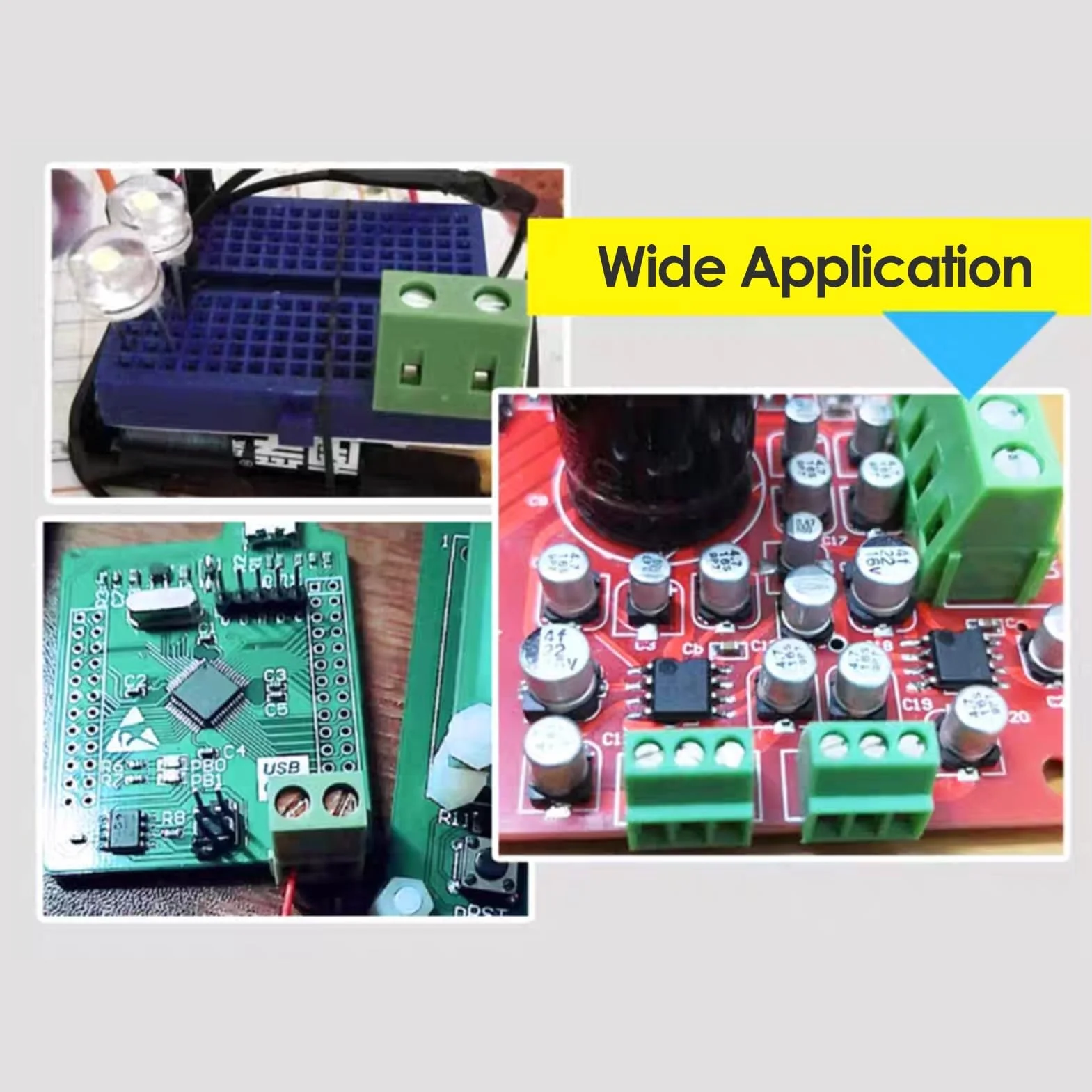 Złącza terminali śrubowych 5,08 mm 2-pinowe 5 mm 3-pinowe do PCB Arduino DIY zestaw
