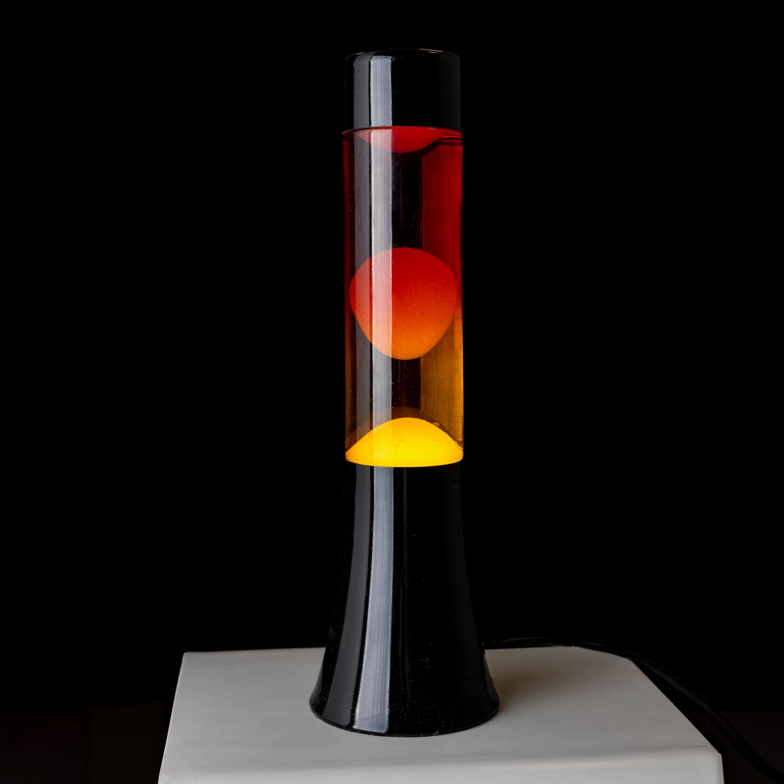 Fisura Lampa Lawowa Gradient 30 cm Czarna Podstawa Szkło Gradientowe