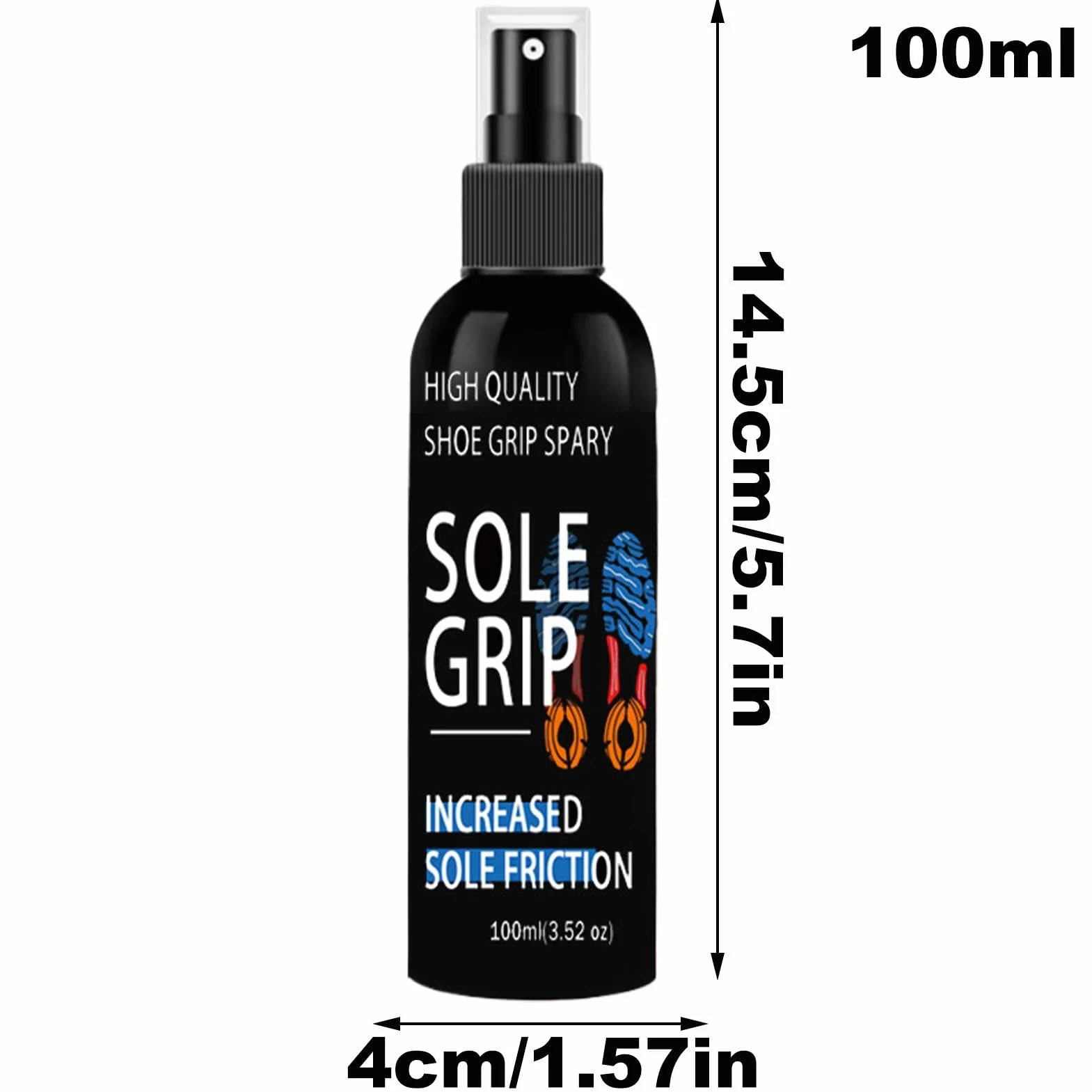 Sneaker Grip Spray | Basketball Shoe Grip Spray | Shoe Sole Traction Sprays | 100ml Shoe Grip Sprinkling | Sneaker Traction Enhancer | Provides Better Hold For Athletes During Fast Movements