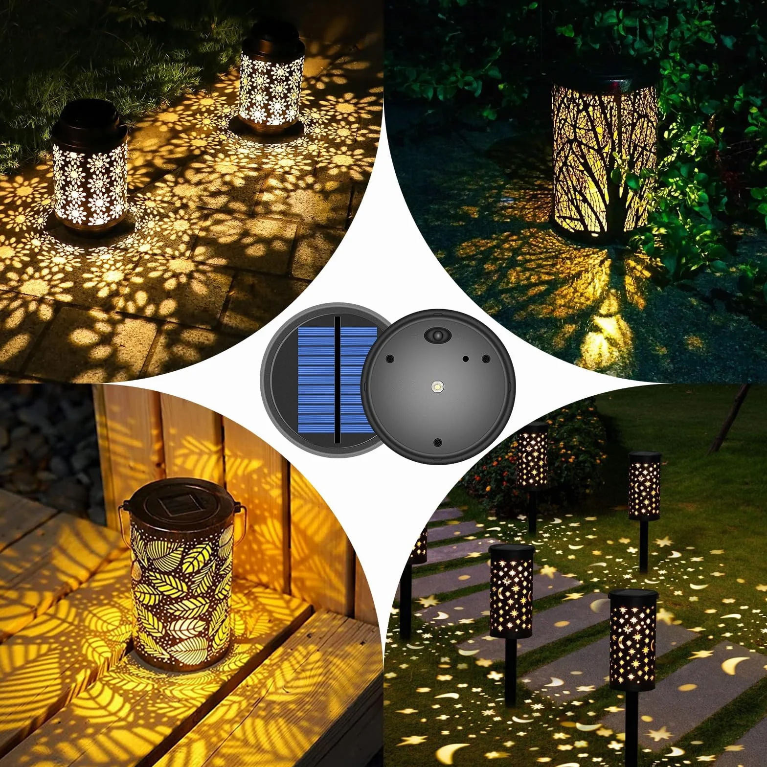 HELESIN Części zamienne do lamp solarnych, wodoszczelna panel słoneczny IP65, zamienne elementy do lamp solarnych, lampy ogrodowe i DIY (1 opakowanie 10,4 CM)