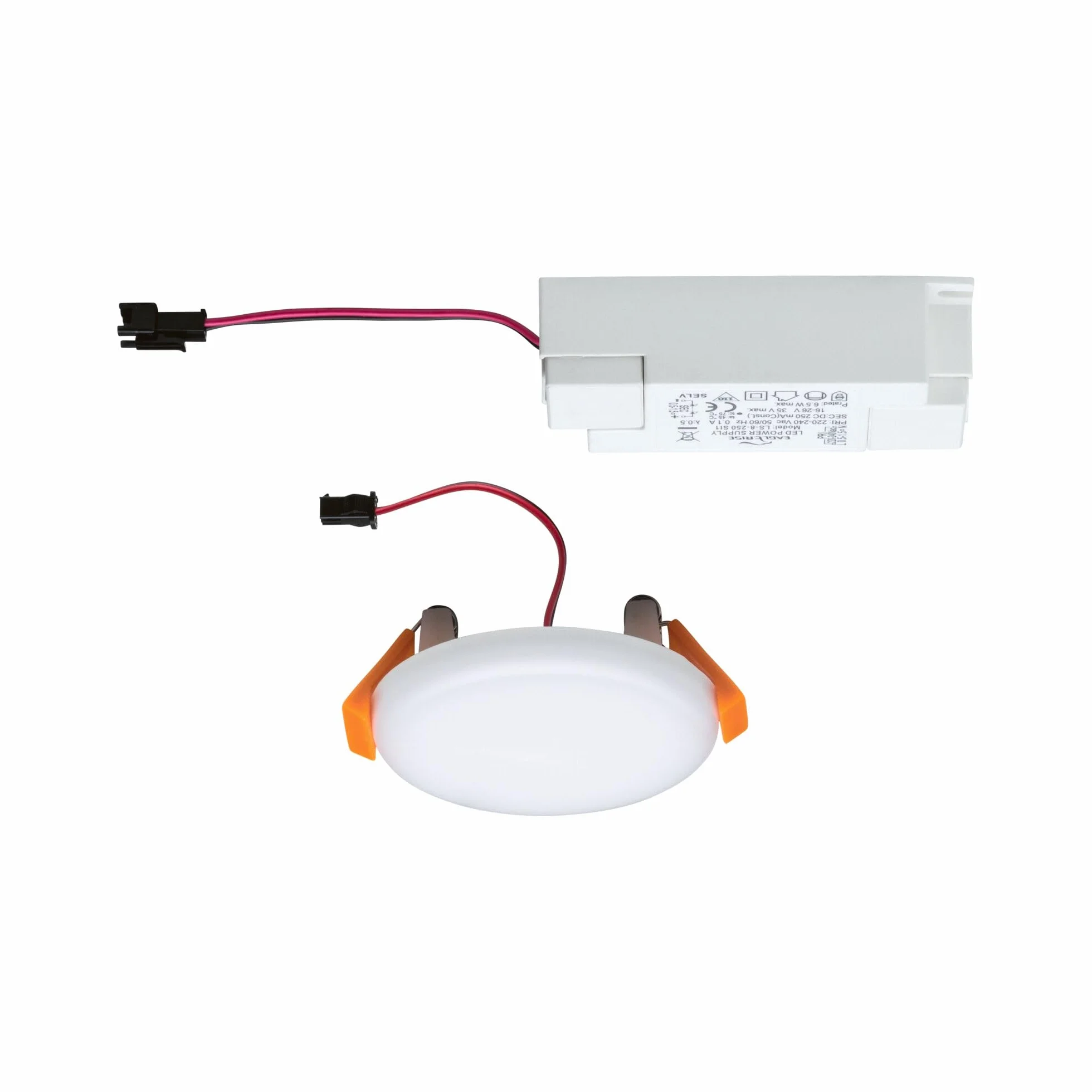 Paulmann Veluna VariFit panel LED oprawa do zabudowy IP44 neutralnie biały 75mm 4.5W satynowa tworzywo sztuczne 4000K