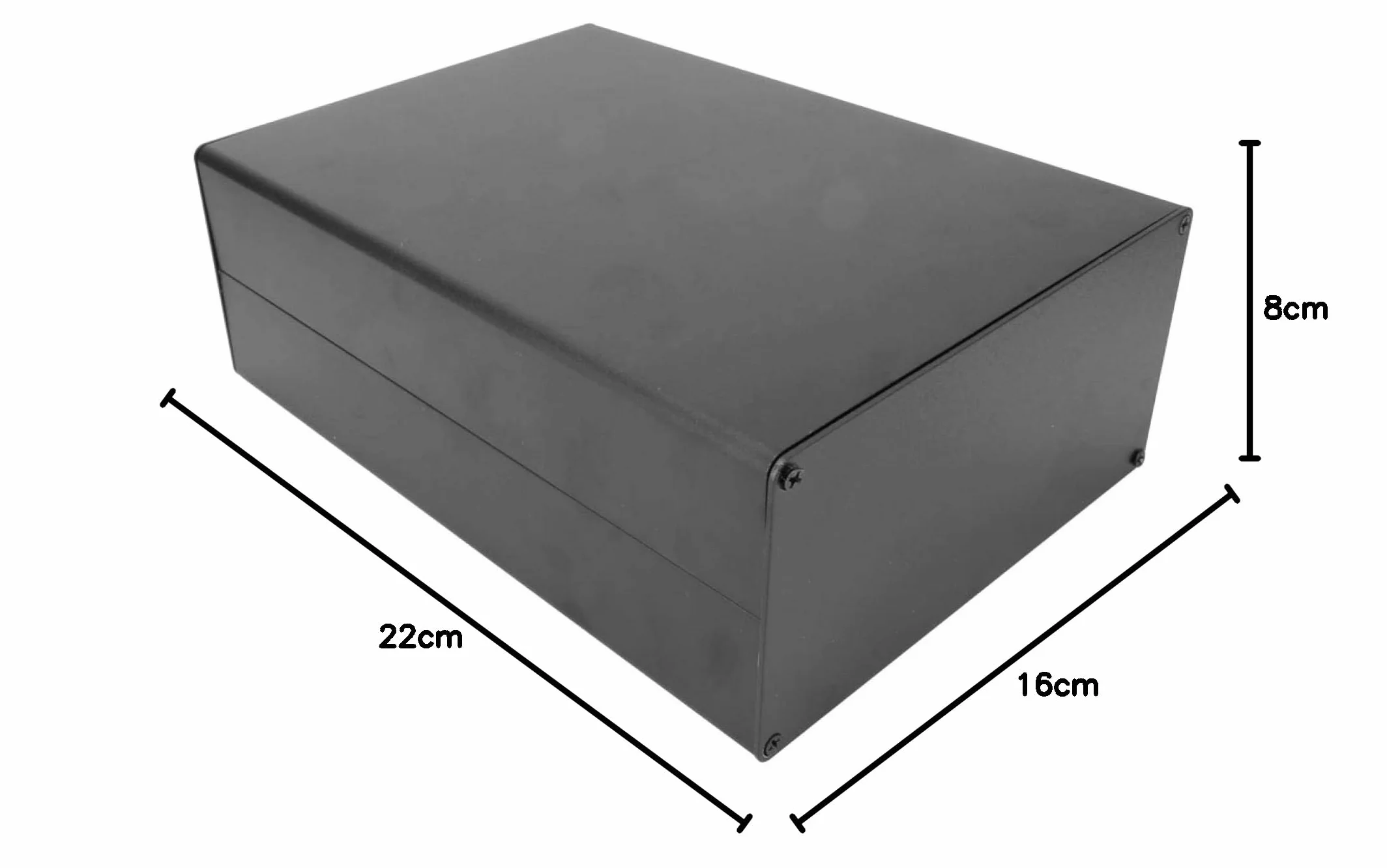 Aluminiowa obudowa chłodząca, 80 x 160 x 220 mm