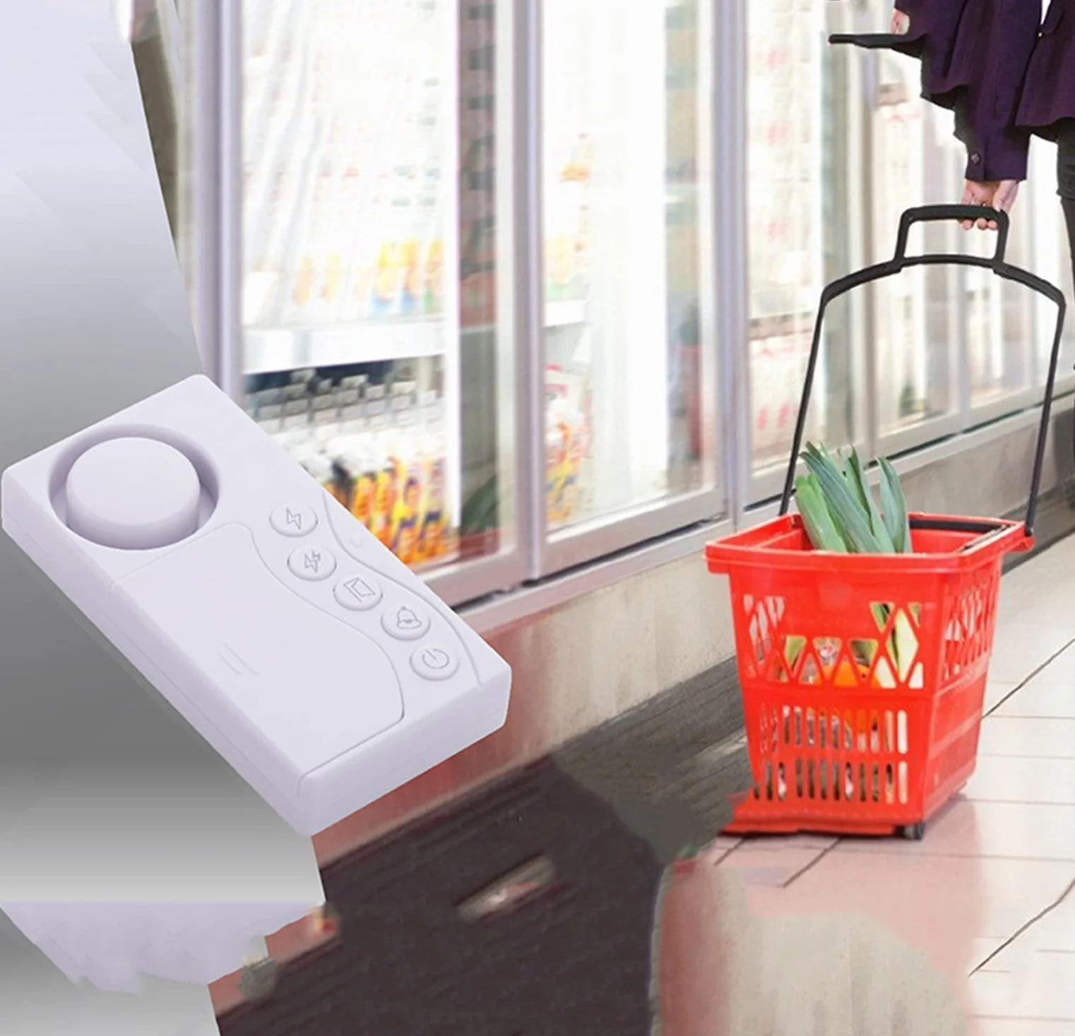 WANGCL Magnetyczny Alarm 108 dB 4 Tryby Do Drzwi Okna Lodówek