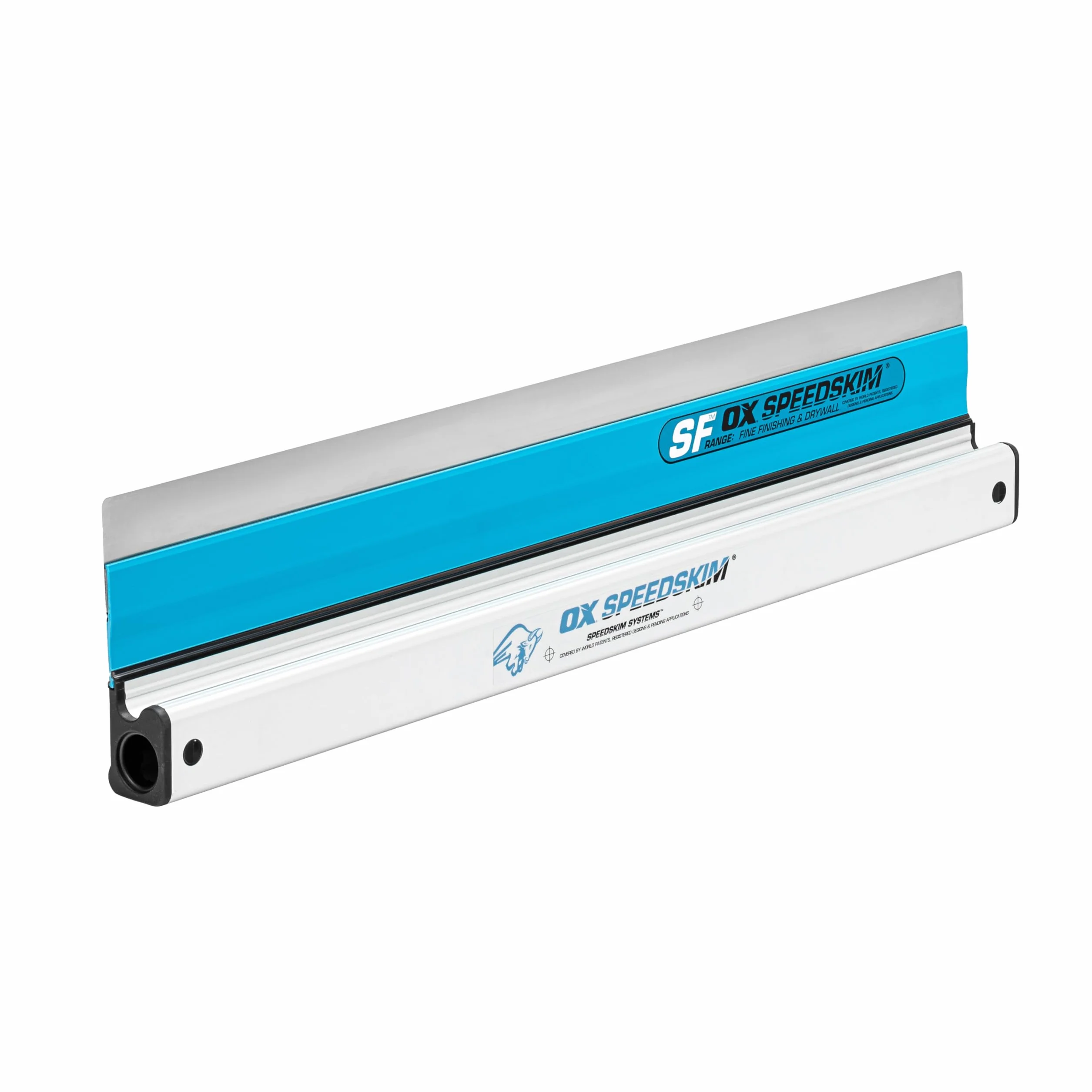 OX Speedskim SF 600 mm Plaster Skimming Finishing Rule ze stali nierdzewnej i wytłaczany aluminiowy uchwyt