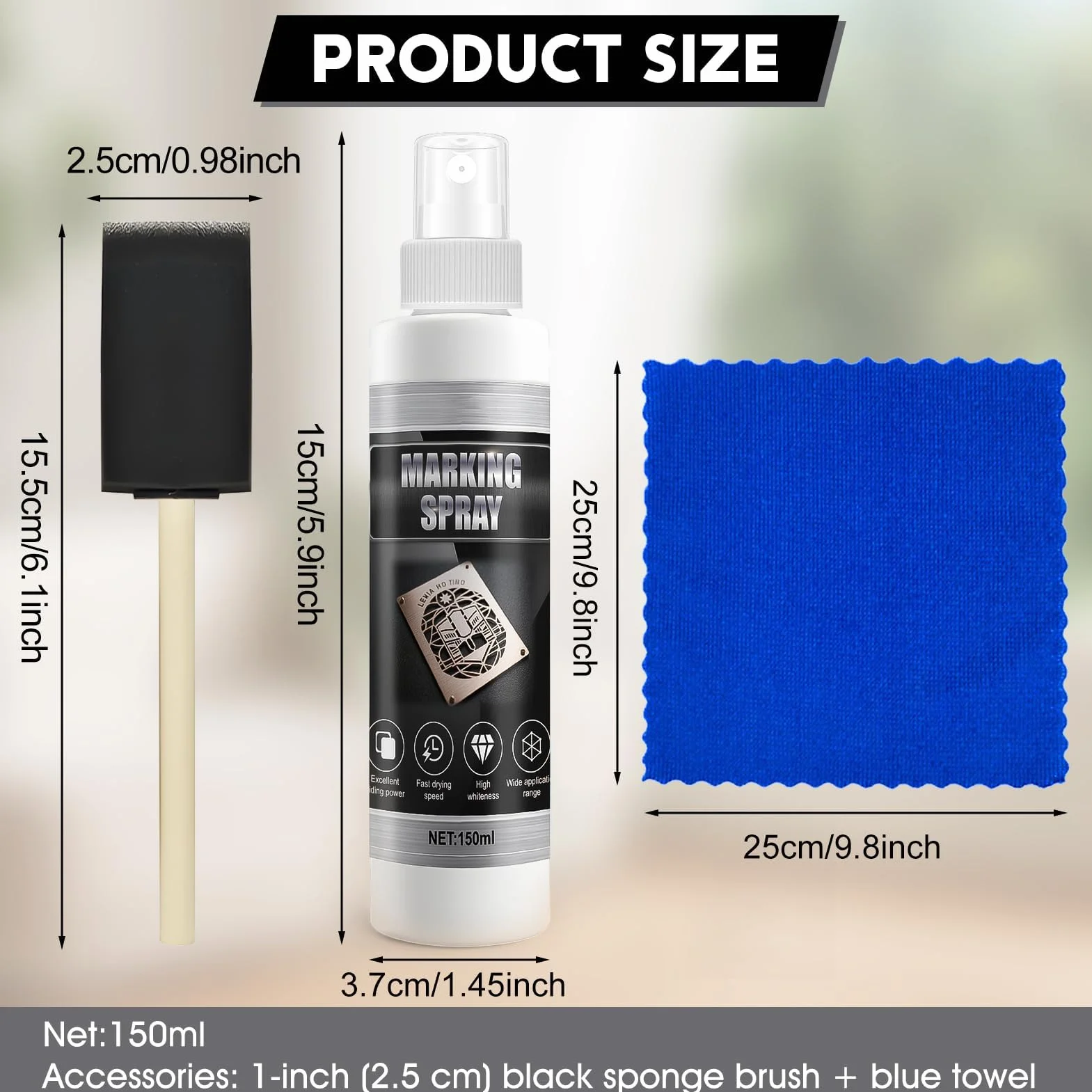Spray do znakowania laserowego, 150 ml