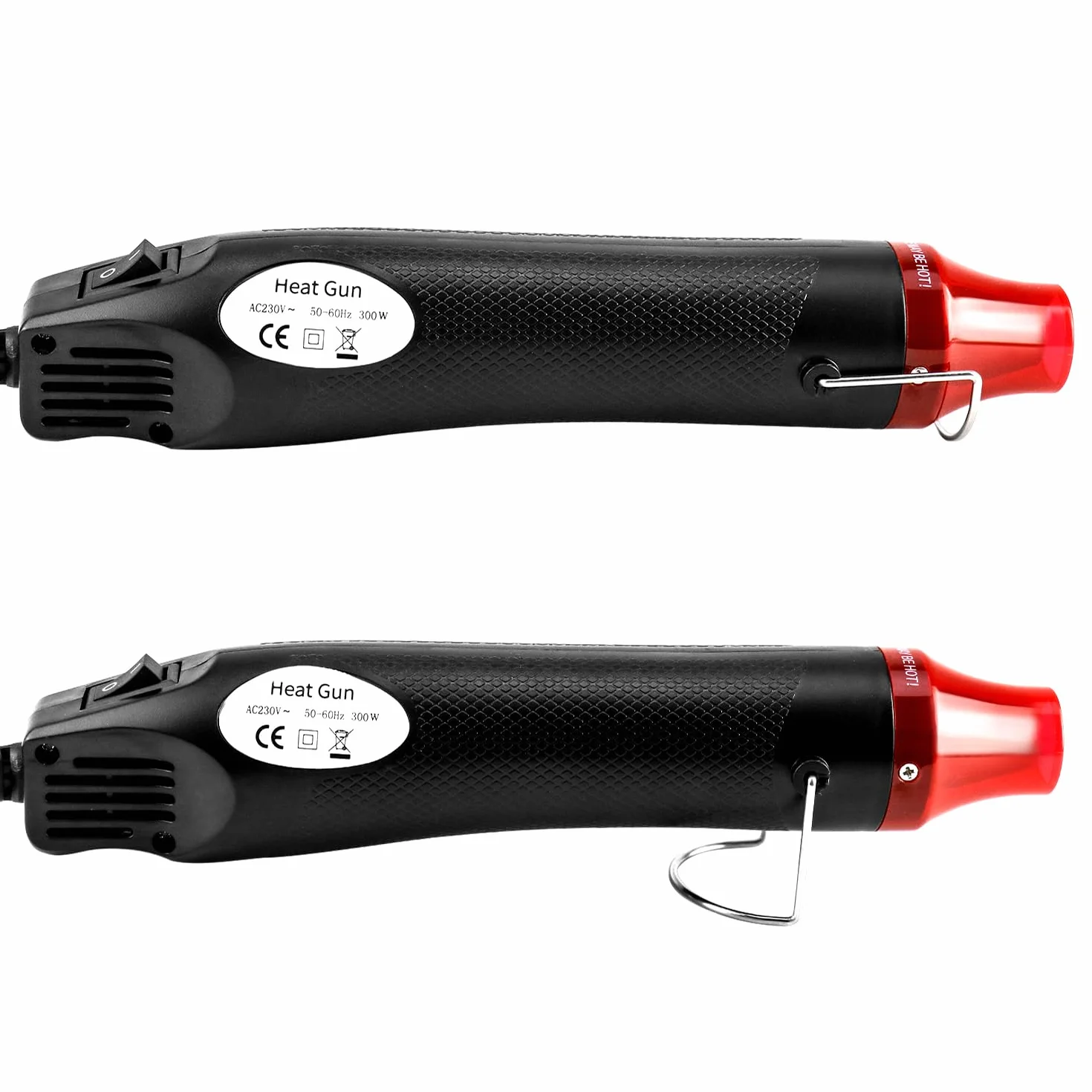 QWORK Mini pistolet na gorące powietrze 220 V 300 W suszarka do rur termokurczliwych
