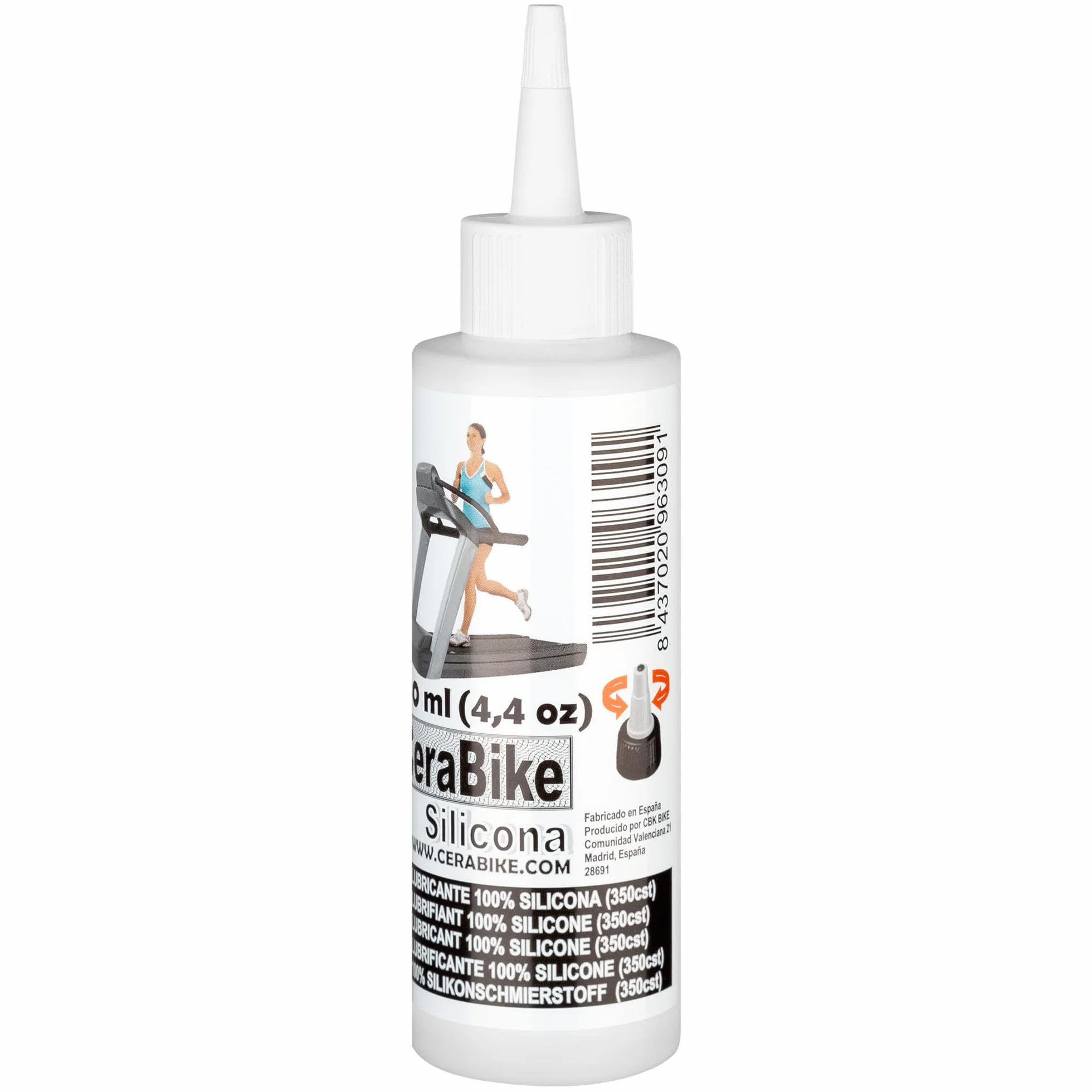 CeraBike 100% silikonowy smar do bieżni i bieżni 130 ml, 8437020963091, biały