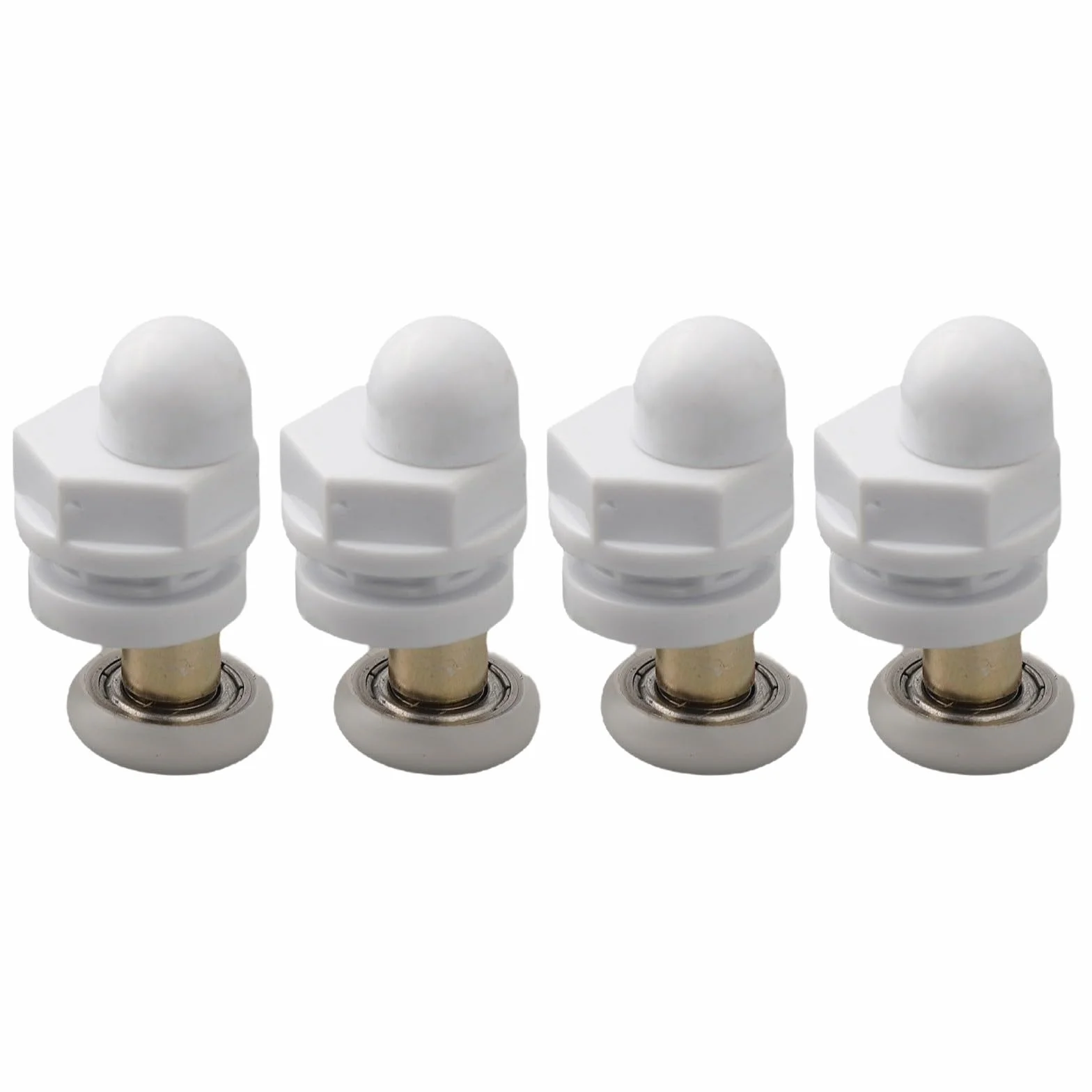 Rolki do drzwi prysznicowych chromowane 19 mm 23 mm 25 mm 27 mm 4 szt.