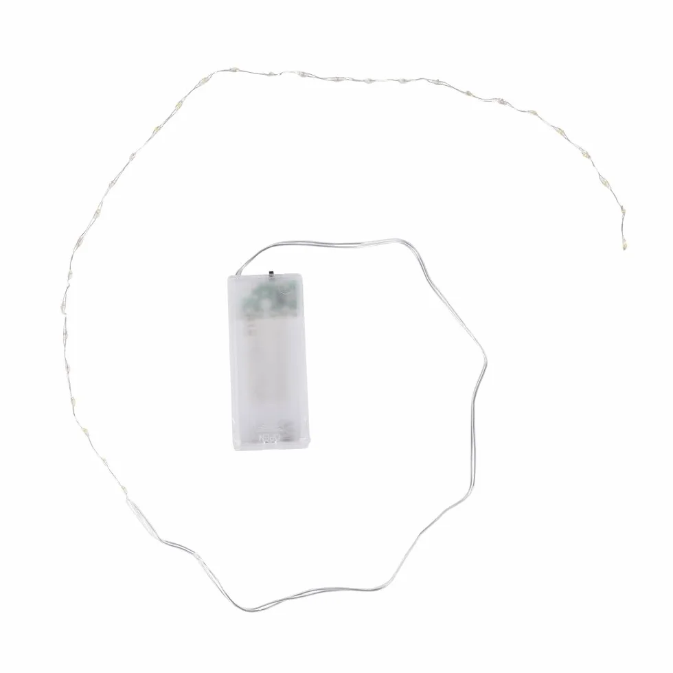 Ideen mit Herz Łańcuch świetlny LED 30 diod ciepła biel 1,5 cm odstęp 75 cm timer