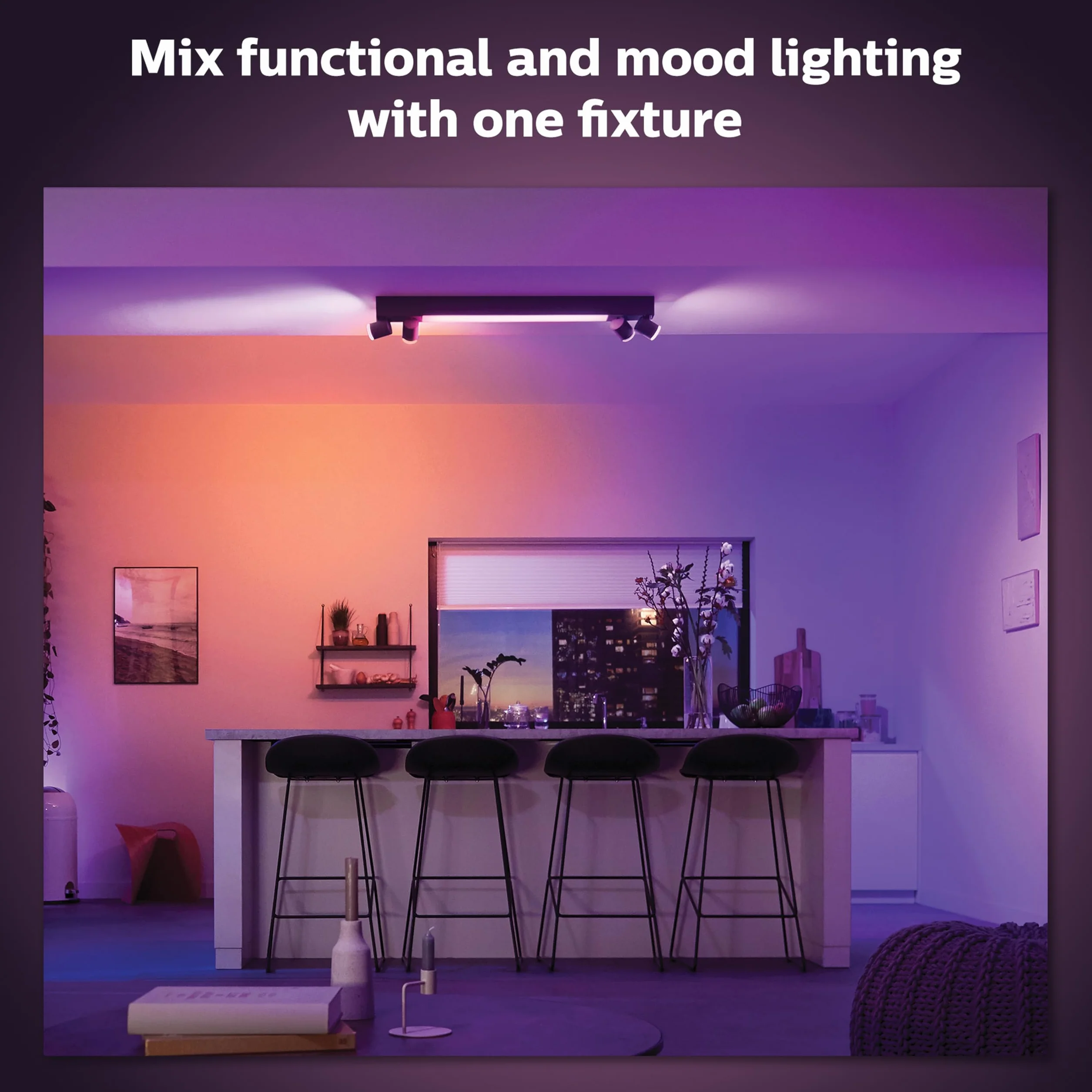 Philips Hue Ceiling Light, Black