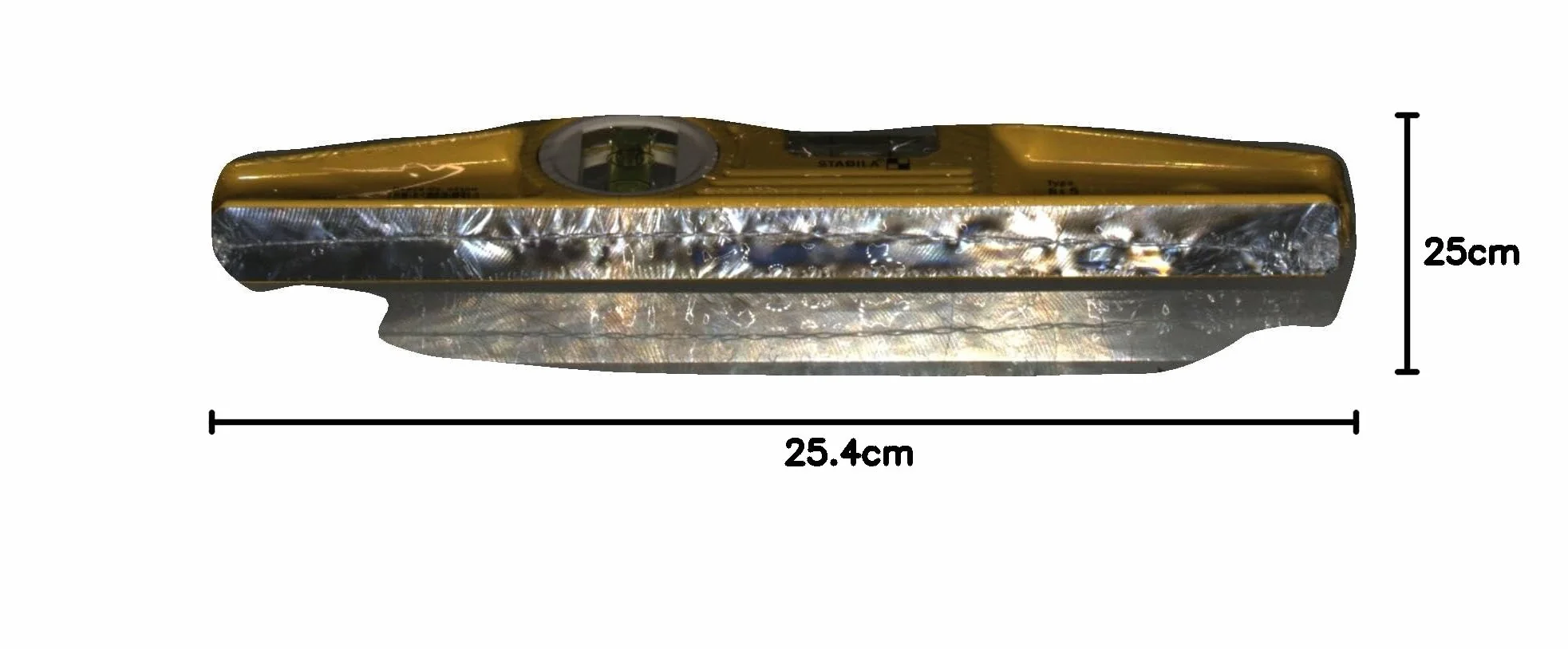 STABILA poziomica typu 81 S Torpedo 25 cm aluminiowa żółta