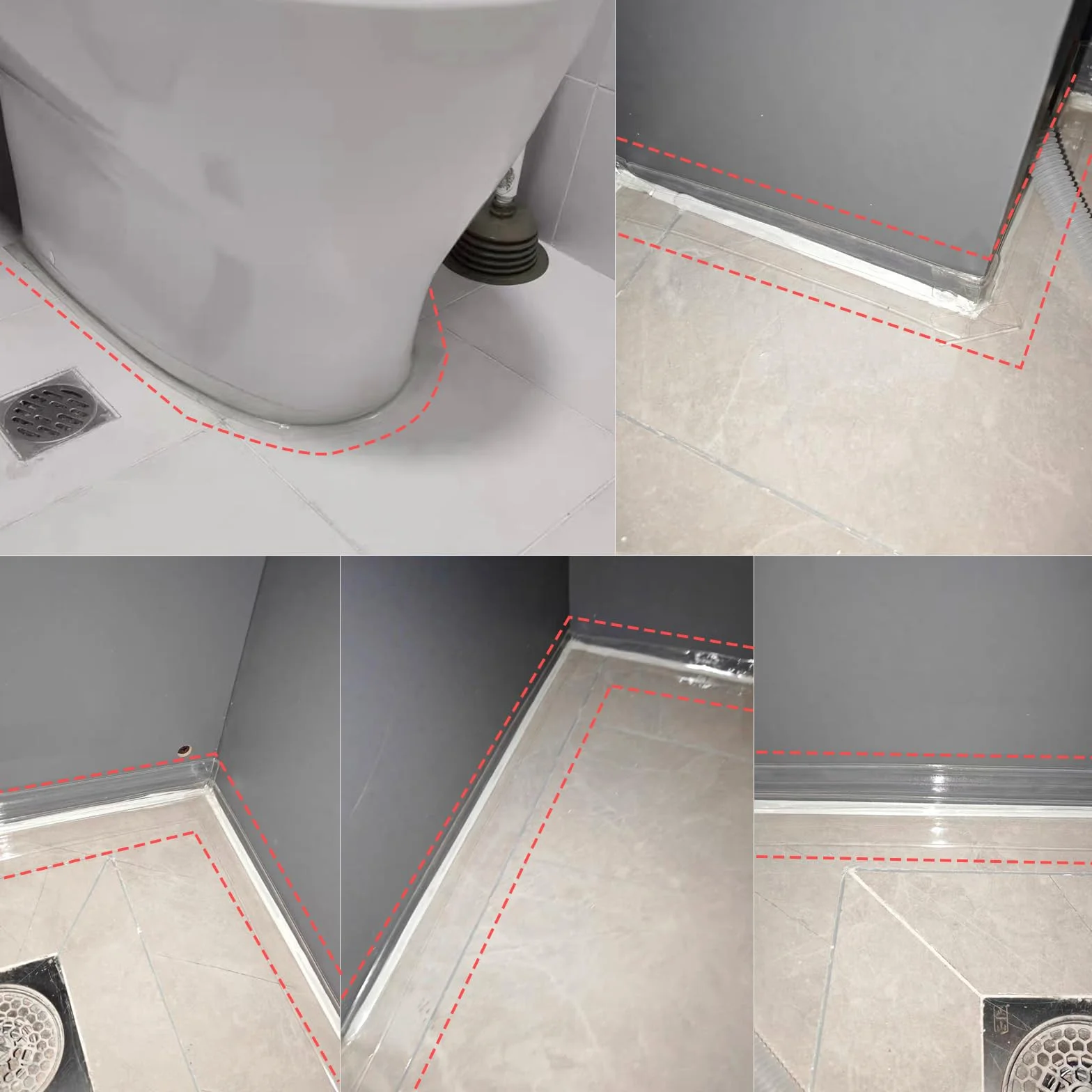Widen Clear Caulk Tape, przezroczysta taśma uszczelniająca wodoodporna samoprzylepna 50 mm