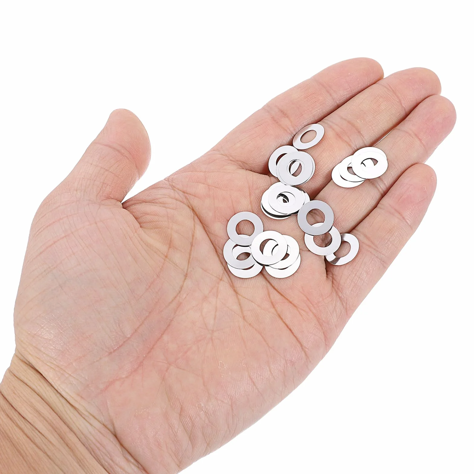 Podkładki płaskie ze stali nierdzewnej 304 M6 6x12x0,1 mm 50 sztuk