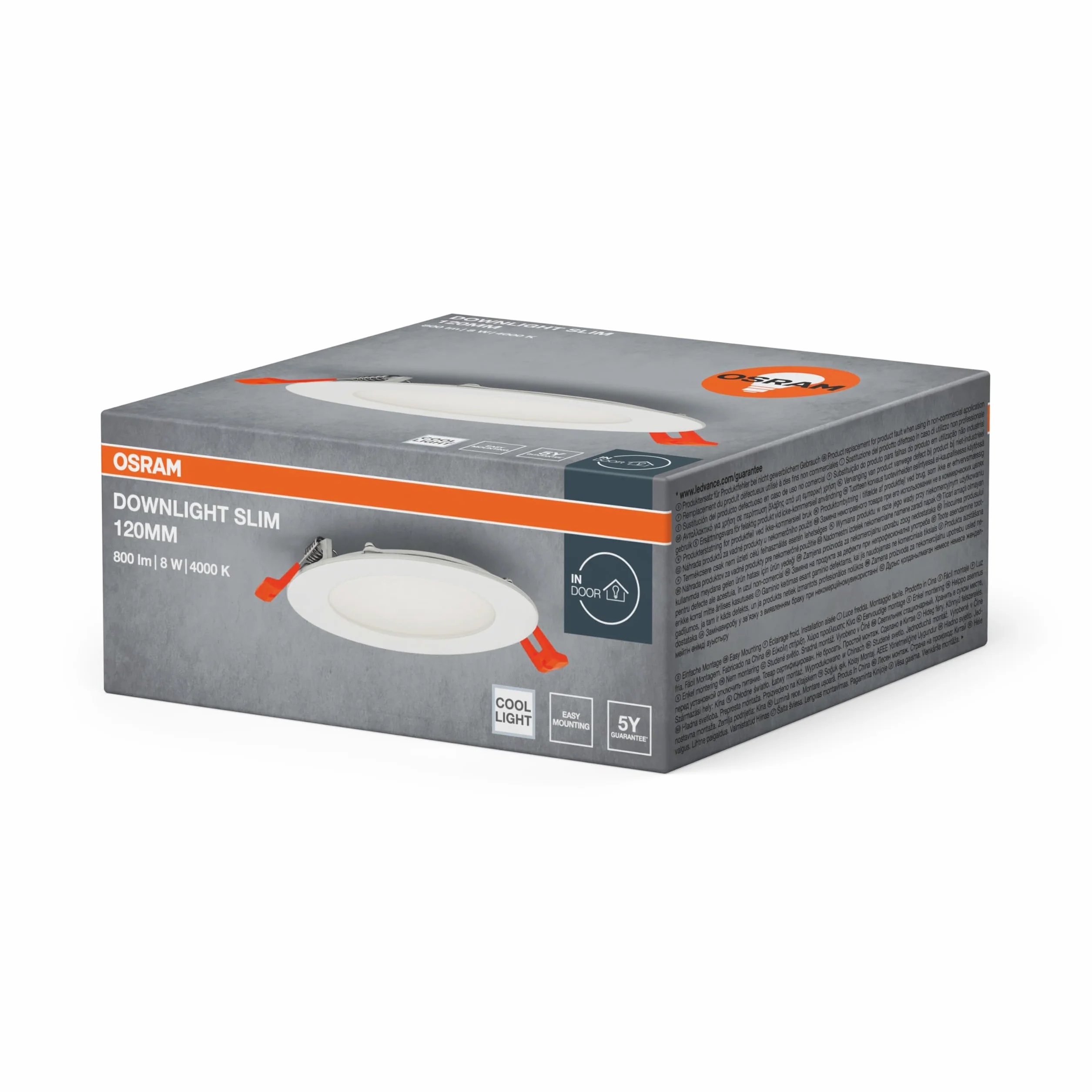 OSRAM Downlight Slim 120mm LED 8W 4000K 550lm IP20
