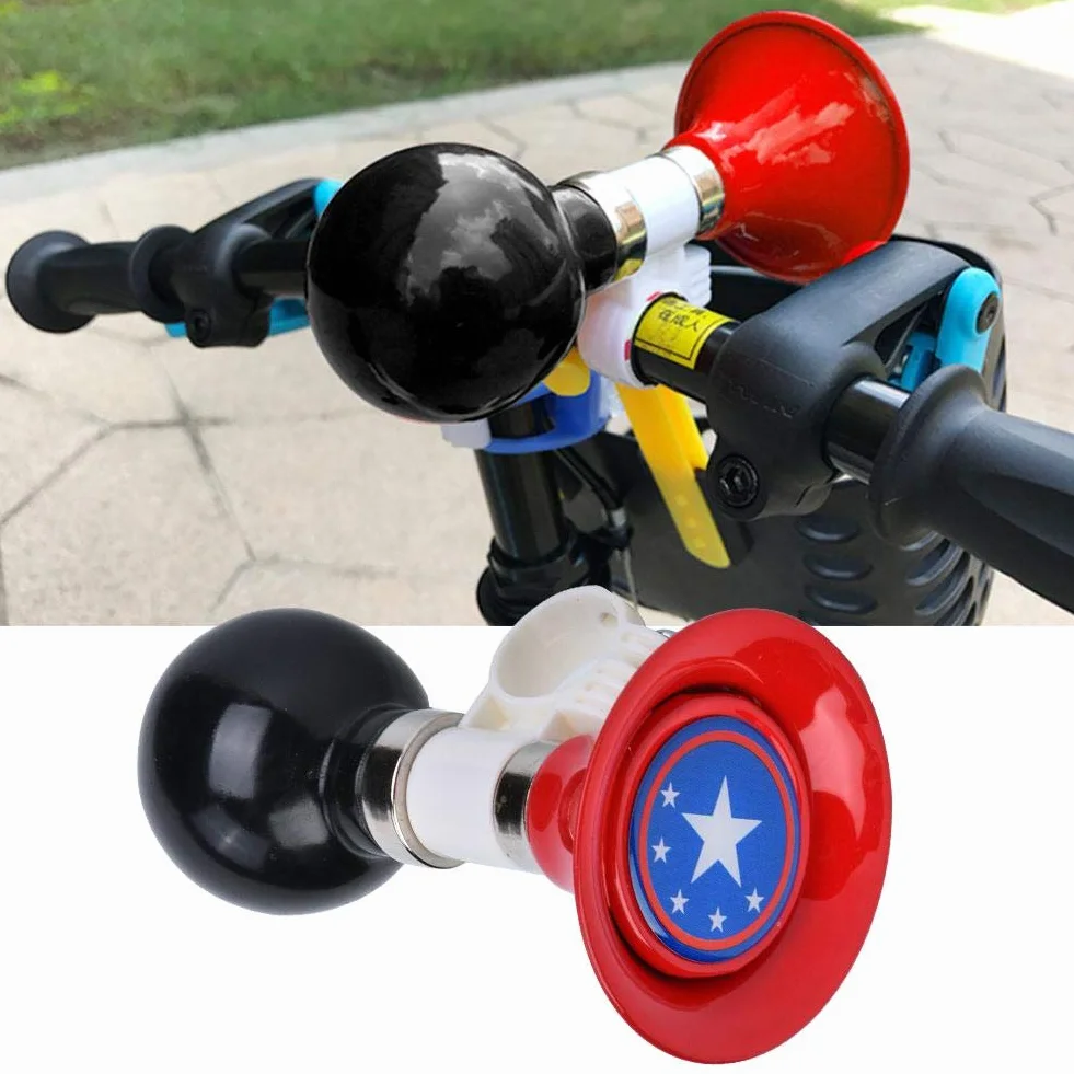 Duokon Keenso Kids Bike Bell, mini dzwonek rowerowy, akcesoria dla dzieci do rowerów/skuterów czerwony/niebieski/pomarańczowy