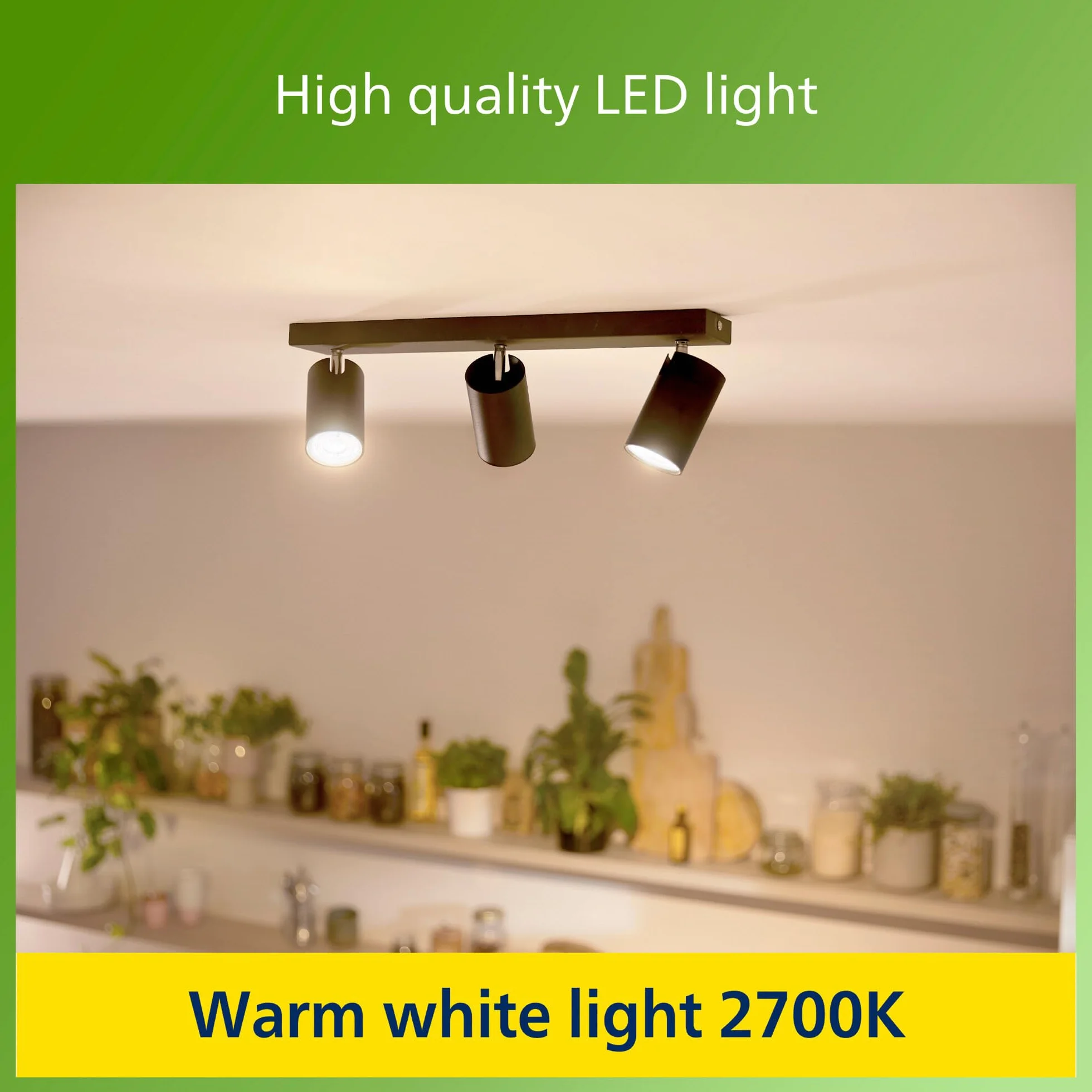 Philips Żarówka Ultra Efficient LED Classic 50 W GU10 WW 36D ND UE SRT4