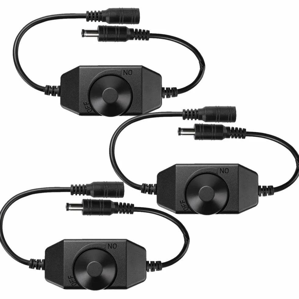 Gebildet ściemniacz PWM LED Strip Lights DC12V-24V czarny do lampek LED