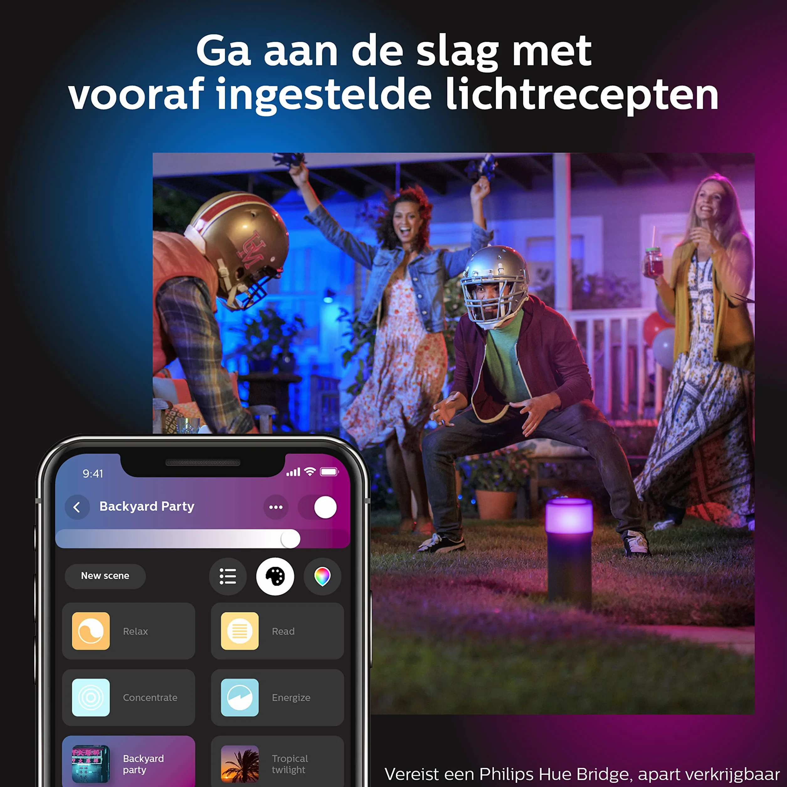 Philips Hue Calla White and Color Ambiance Zewnętrzna lampa stojąca LED, 16 mln kolorów, ściemnialna, sterowanie aplikacją