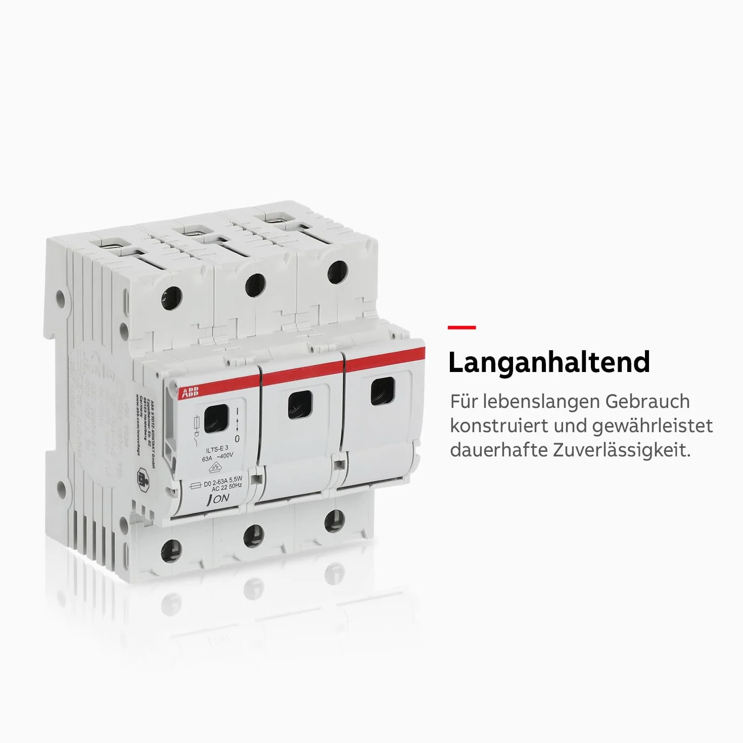 ABB ILTS-E 3-biegunowy odłącznik obciążenia 400 V 63 A biały