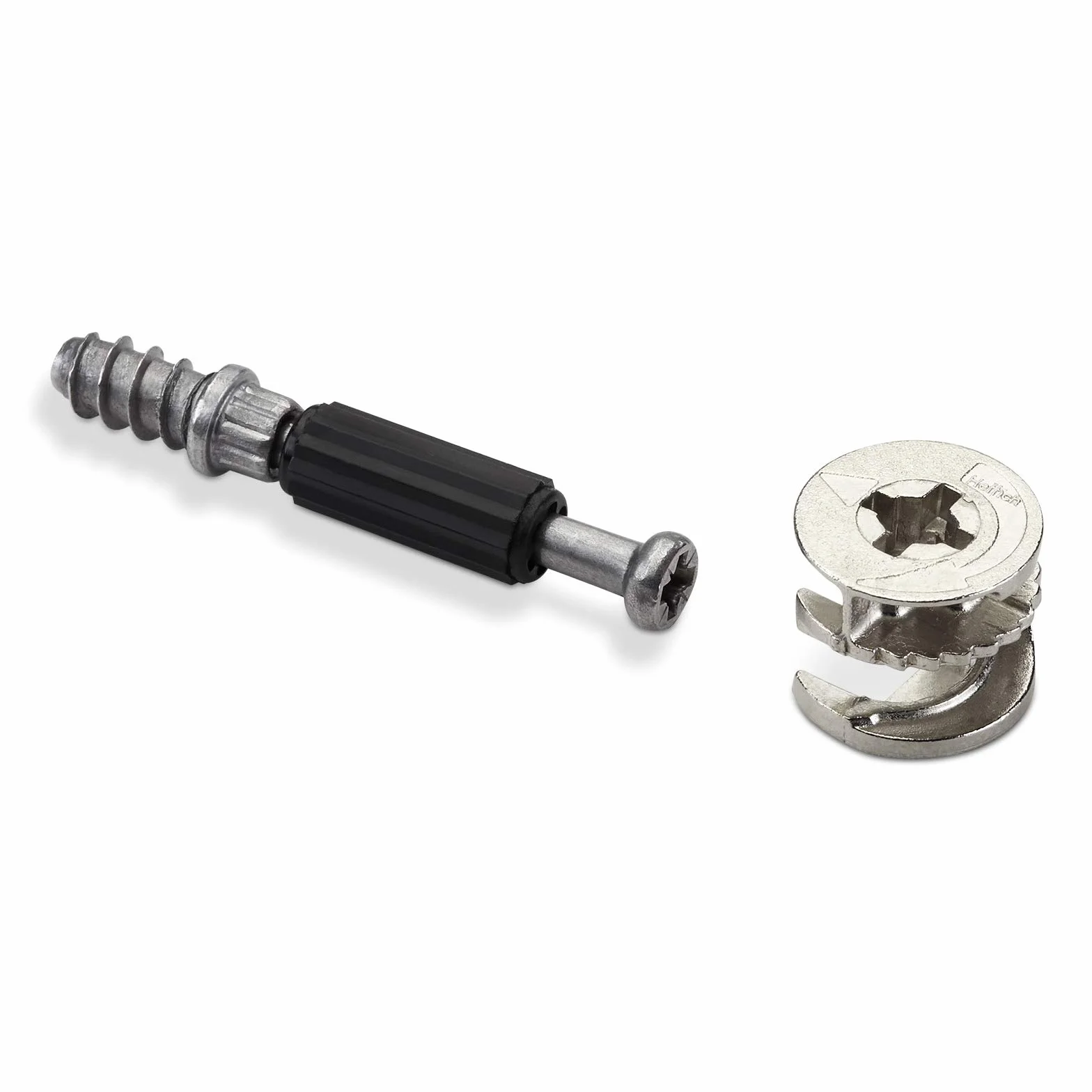 50 sztuk łączników korpusów HETTICH Mimośrodowy RASTEX 15 (Ø 15 mm) i kołek rozporowy Twister DU 232 T (6 x 11 mm), łącznik do mebli firmy SOTECH